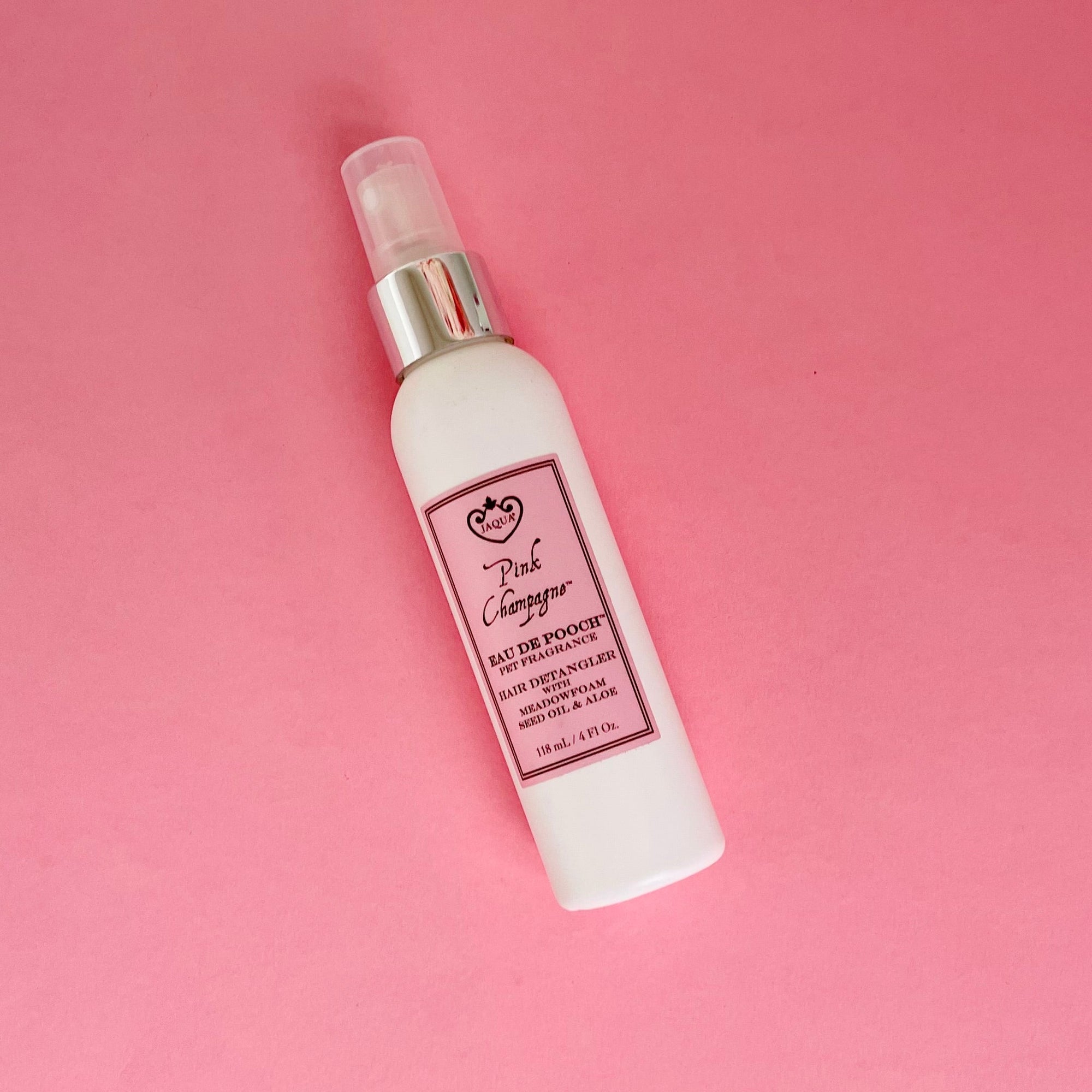Pink Champagne Eau de Pooch Pet Fragrance and Hair Detangler Spray