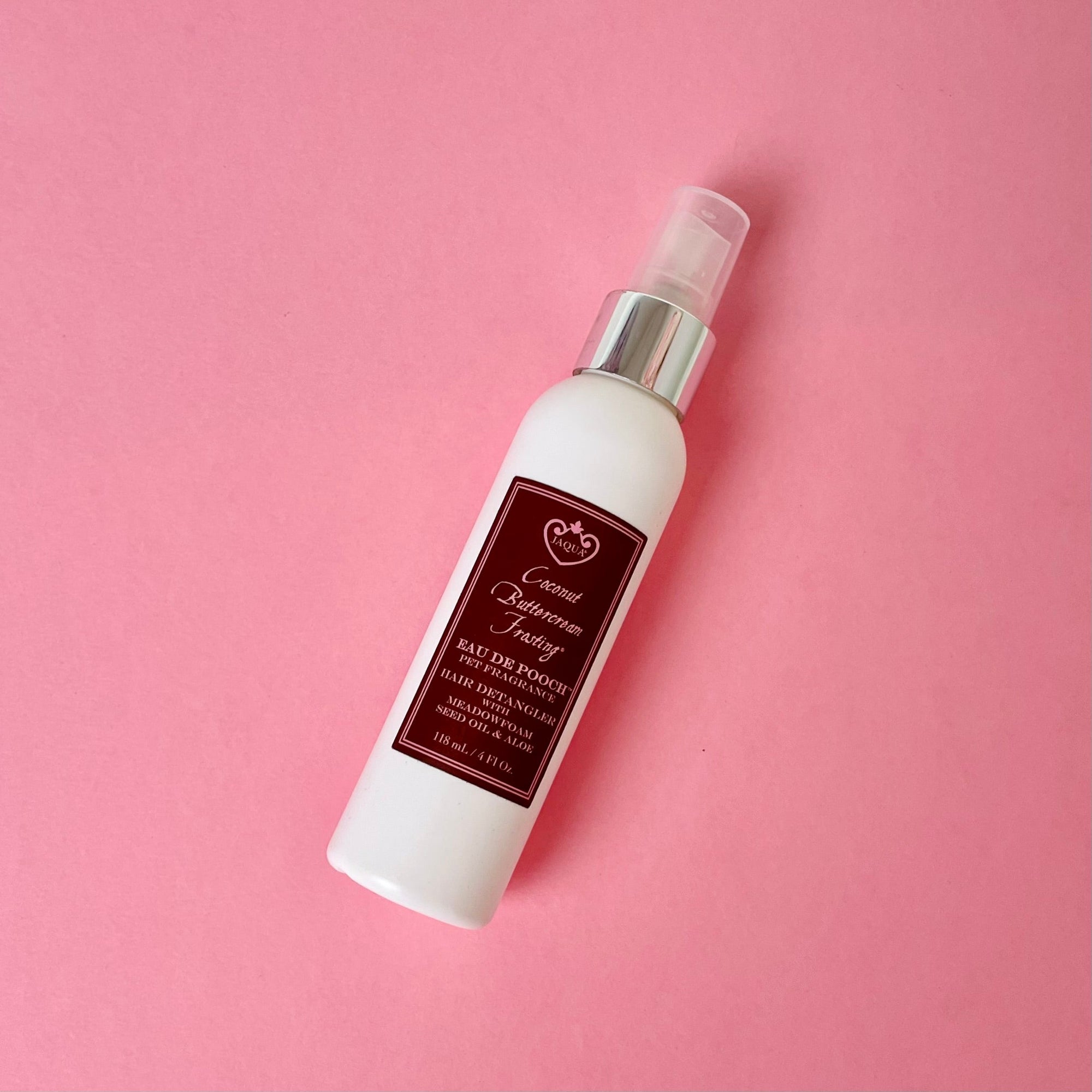 Coconut Buttercream Frosting Eau de Pooch Pet Fragrance and Hair Detangler Spray