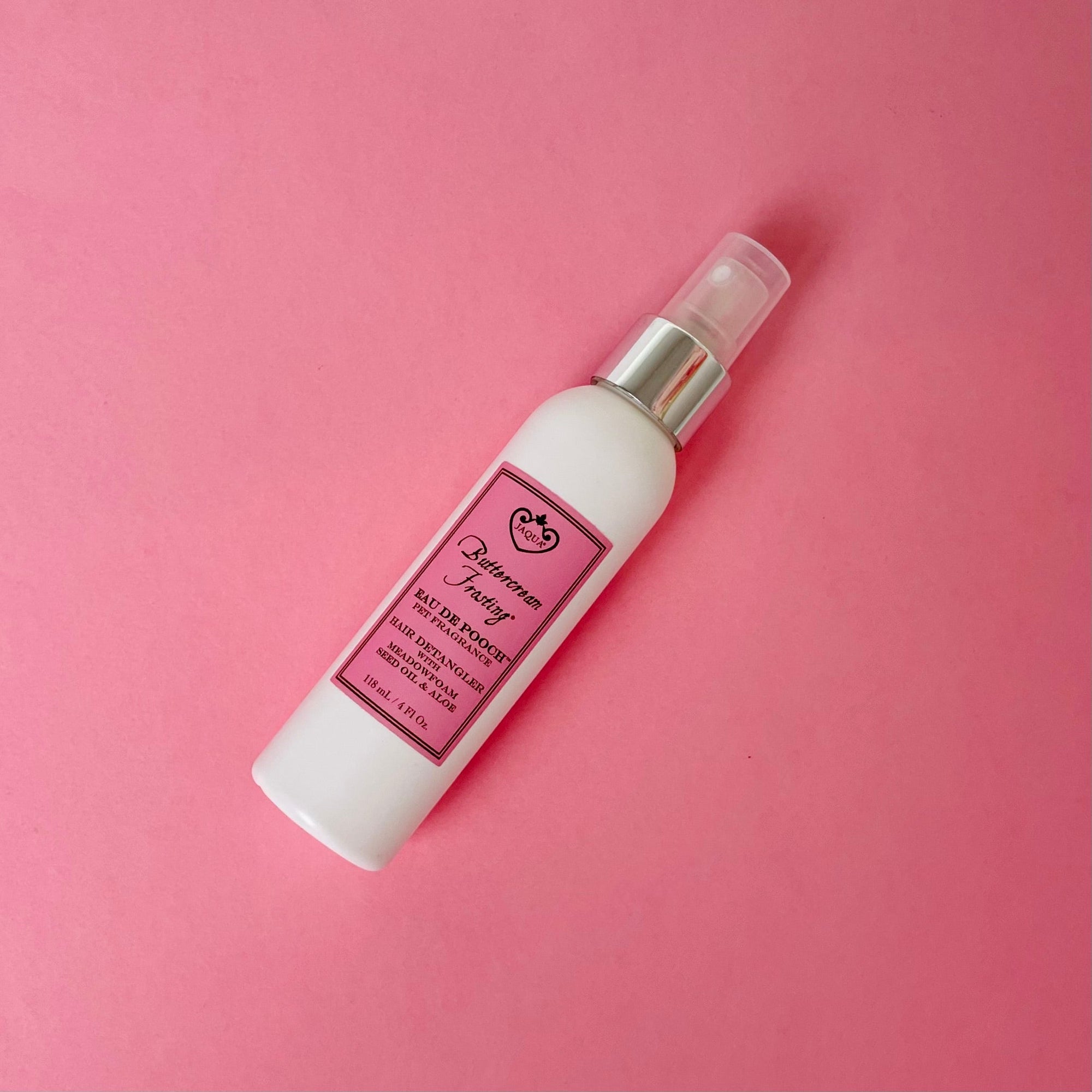 Buttercream Frosting Eau de Pooch Pet Fragrance and Hair Detangler Spray