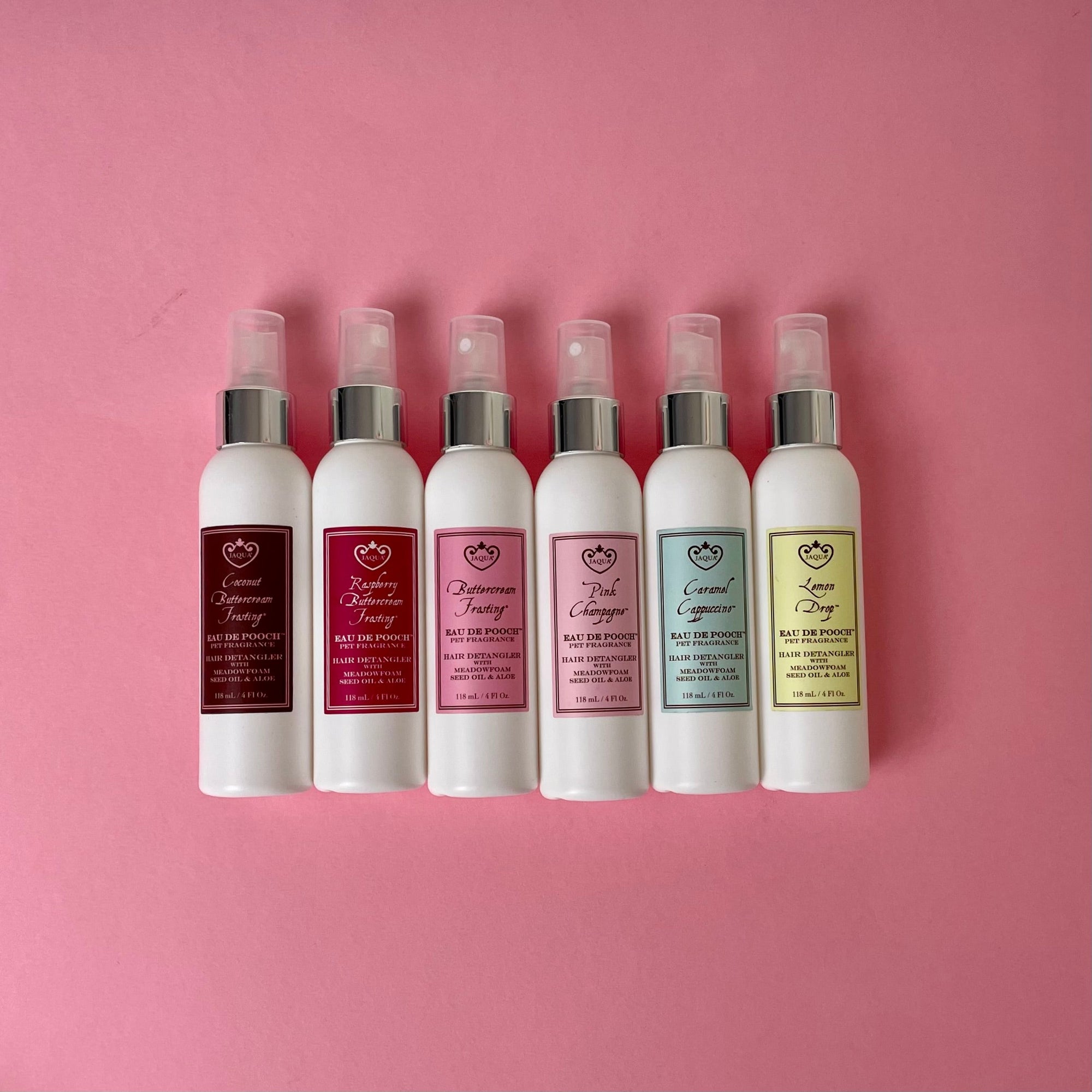 Raspberry Buttercream Frosting Eau de Pooch Pet Fragrance and Hair Detangler Spray