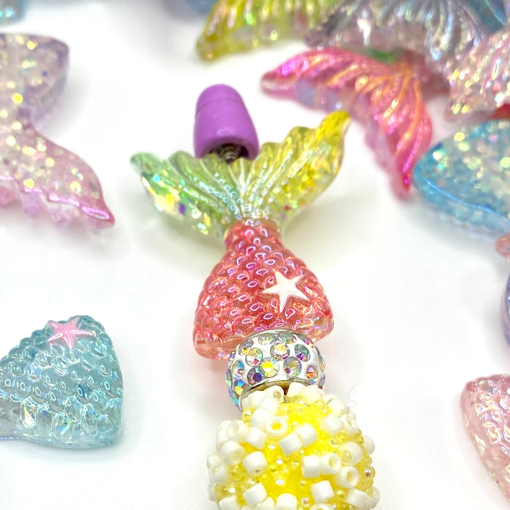 Mermaid At Heart Acrylic Beads