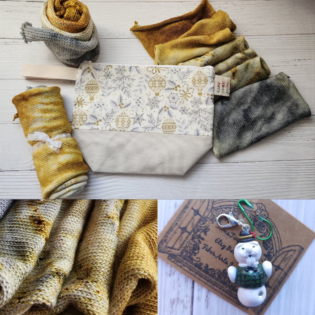 Silver and Gold Sock Blanks