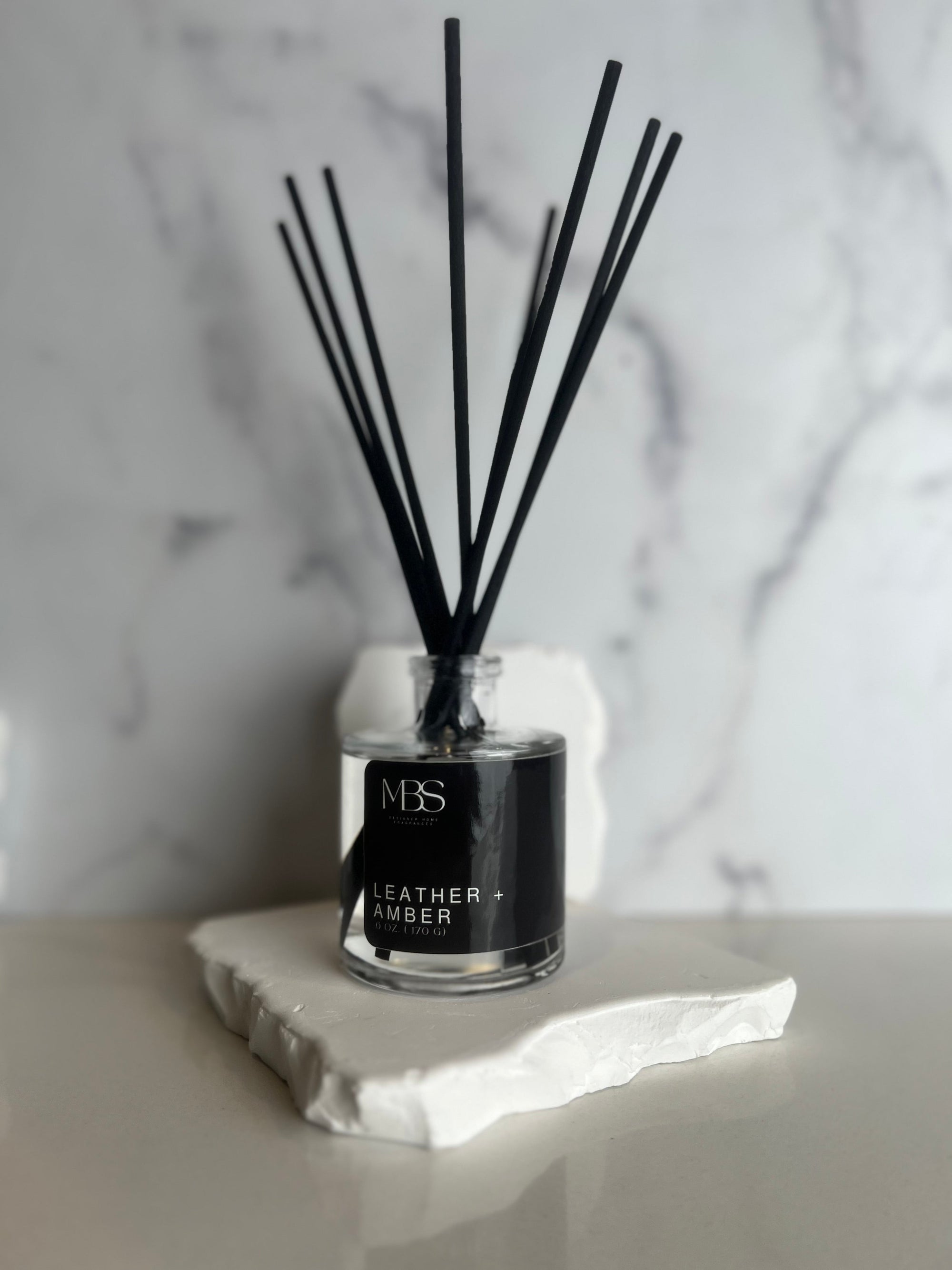 Leather + Amber | Reed Diffuser