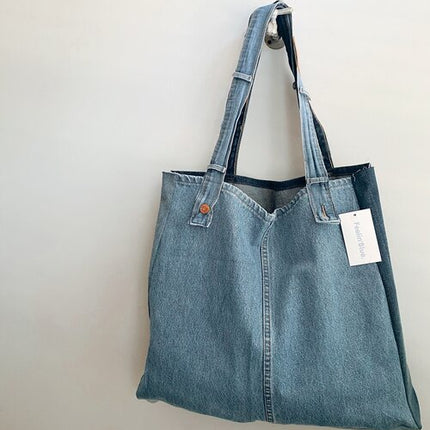 Denim Patchwork Tote