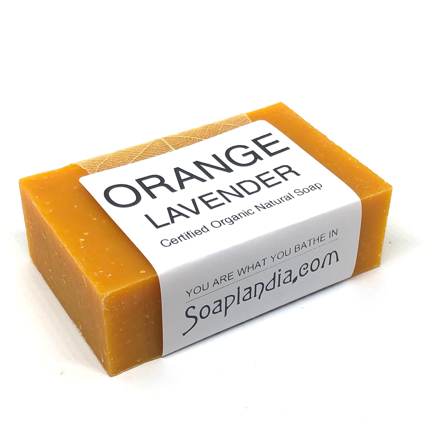 Soaplandia Soap Store Orange Lavender Bar Soap, Organic