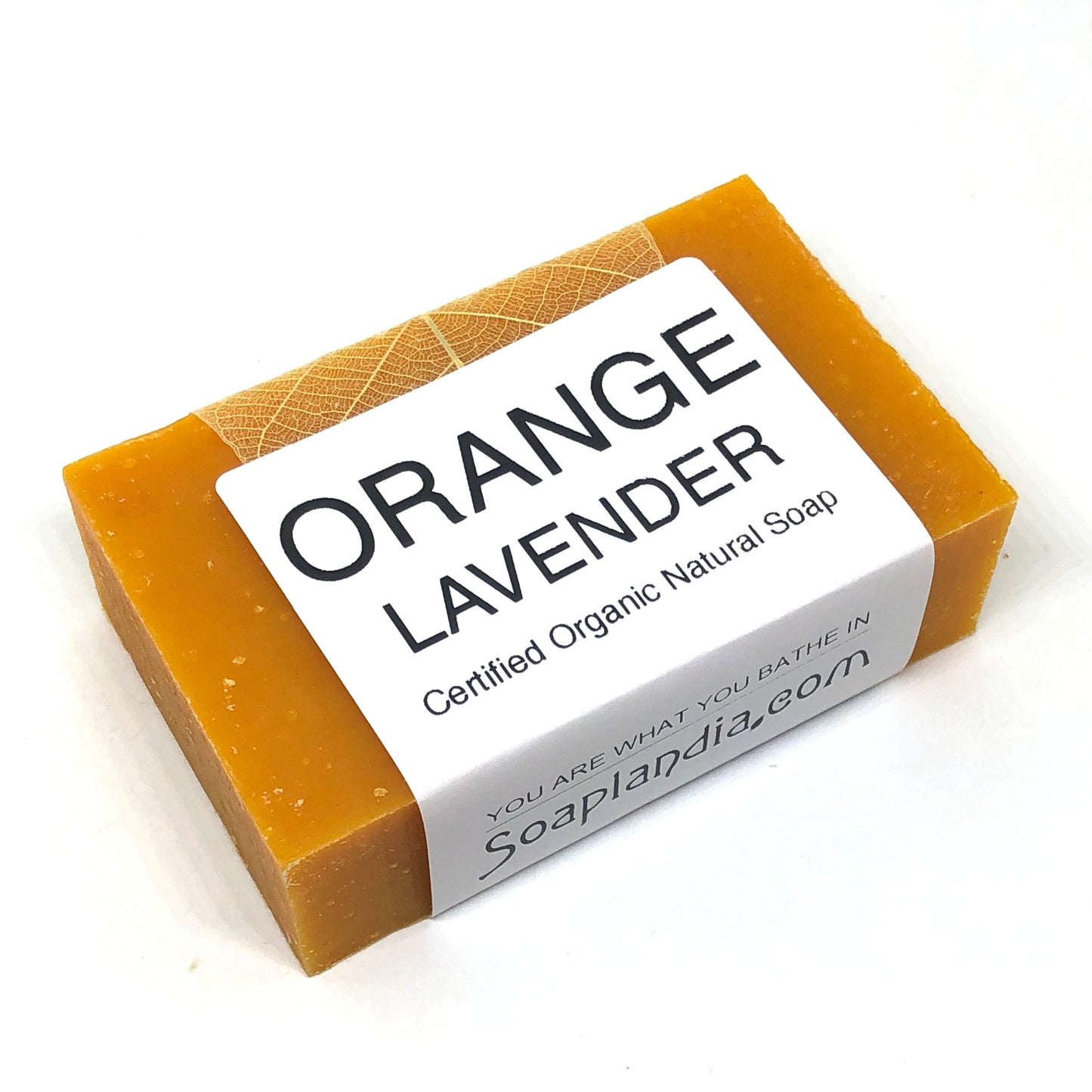 Soaplandia Soap Store Orange Lavender Bar Soap, Organic
