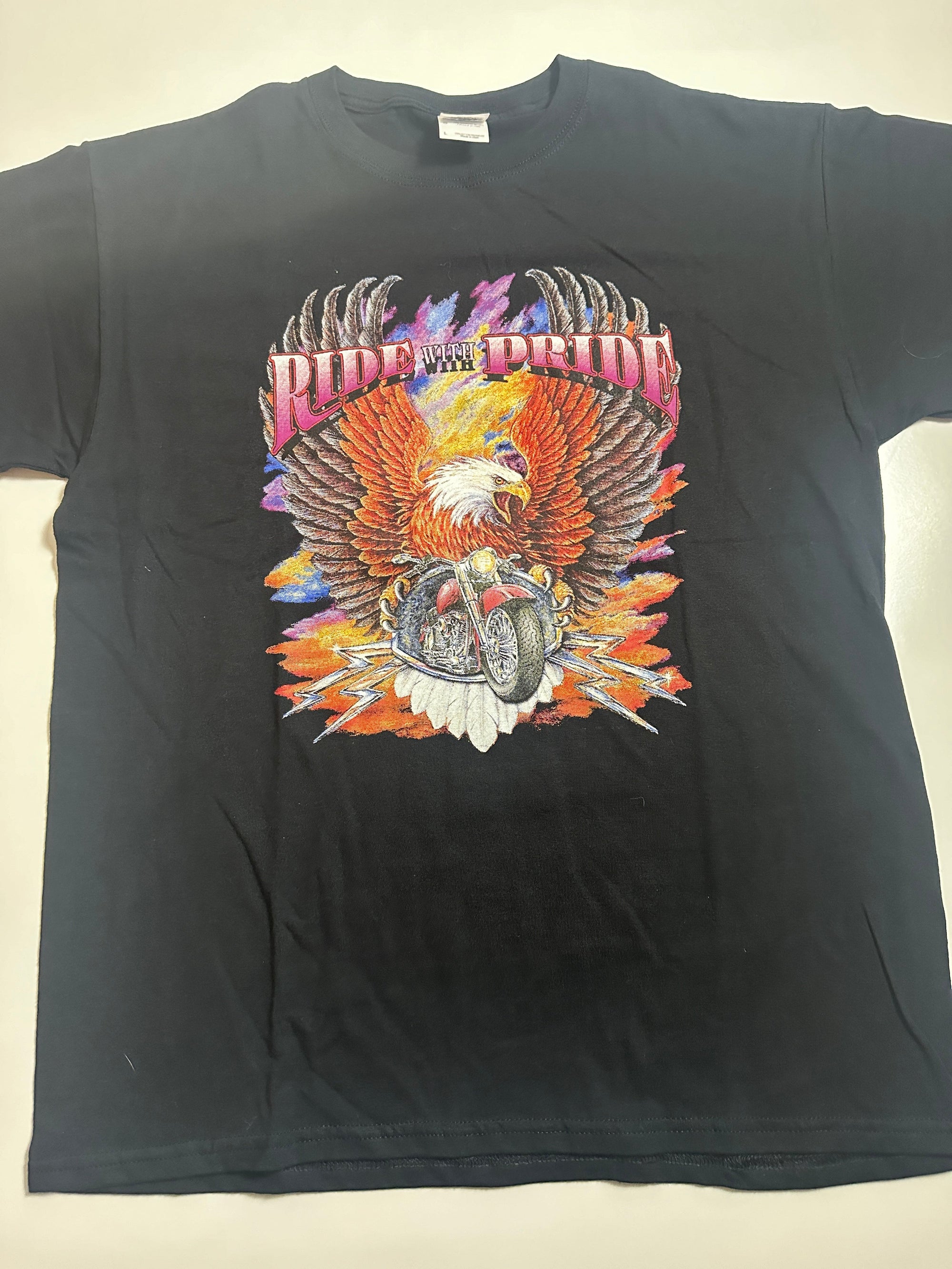 Ride with Pride Vintage Motorcycle Shirt