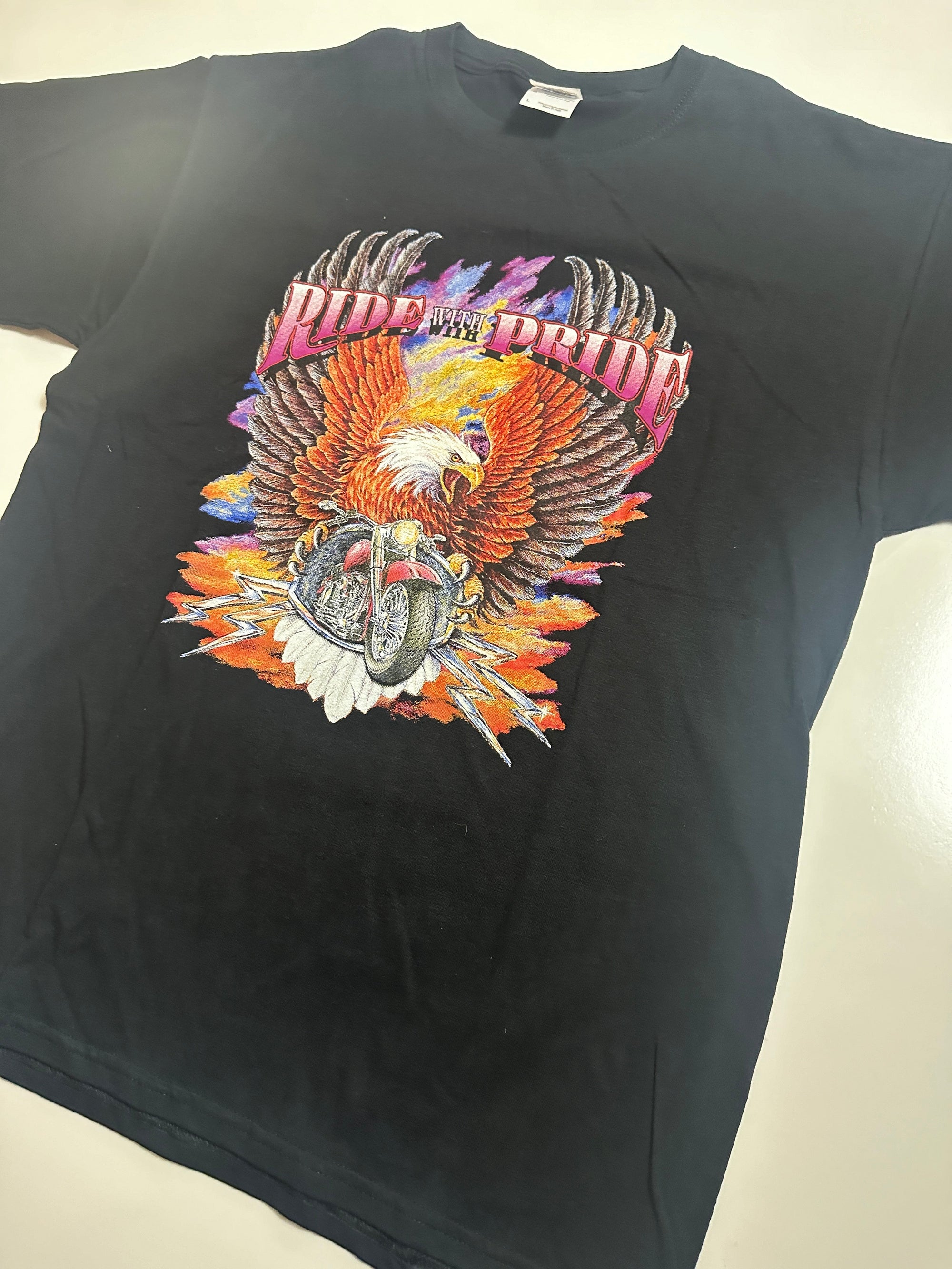 Ride with Pride Vintage Motorcycle Shirt