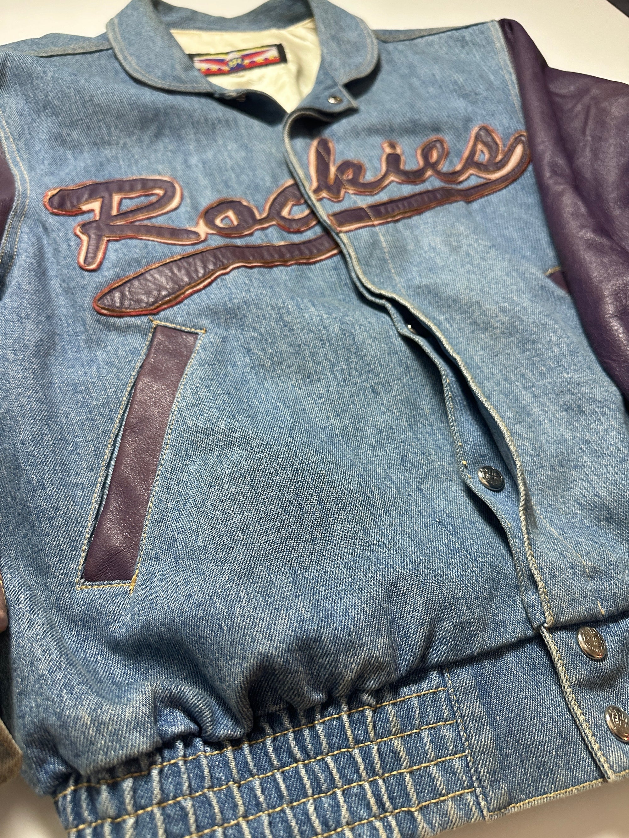 Colorado Rockies Vintage Denim Jacket