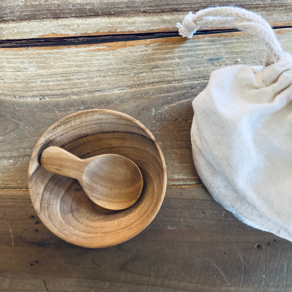 Olive Wood Bowl & Spoon