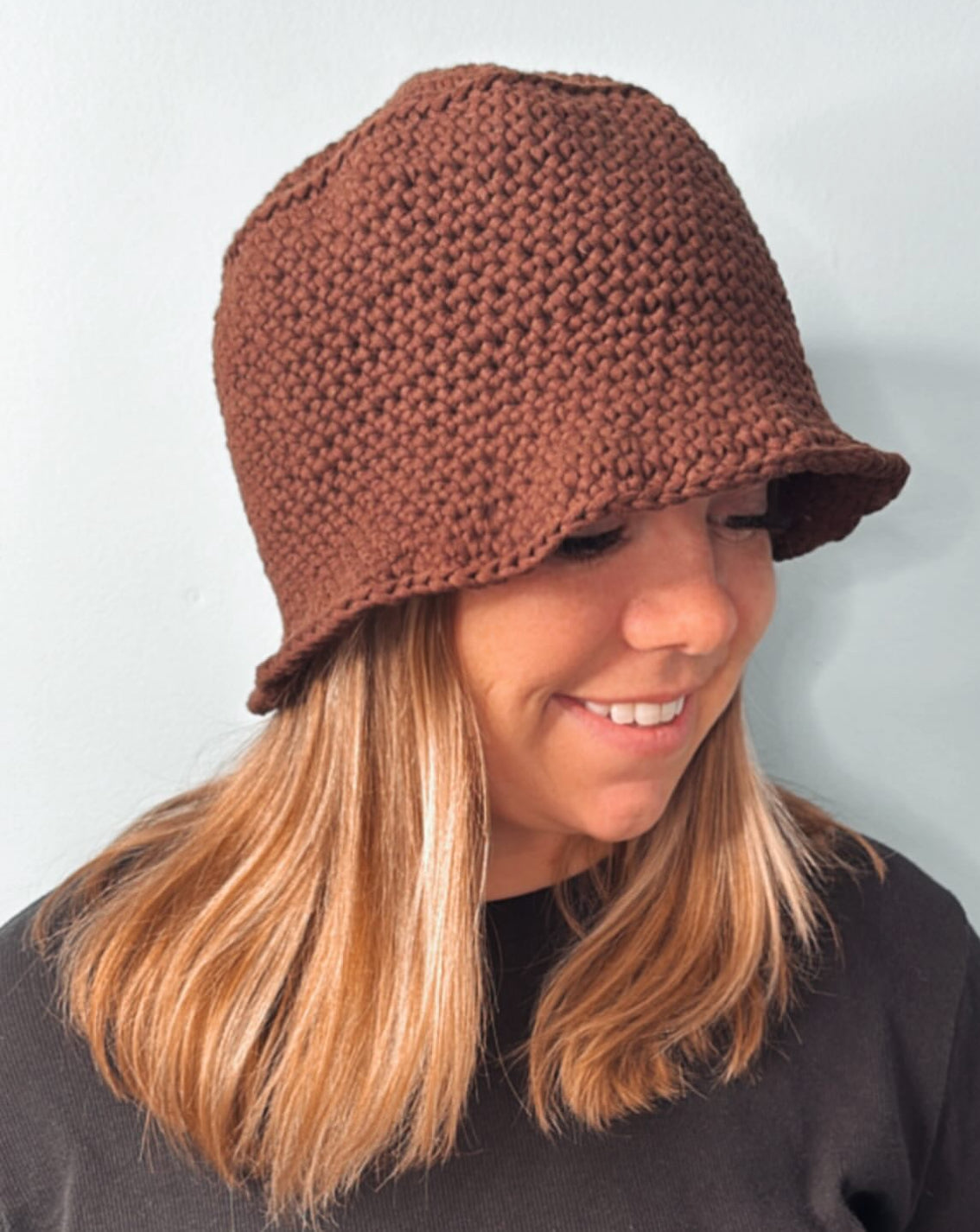 Brown Bucket Hat
