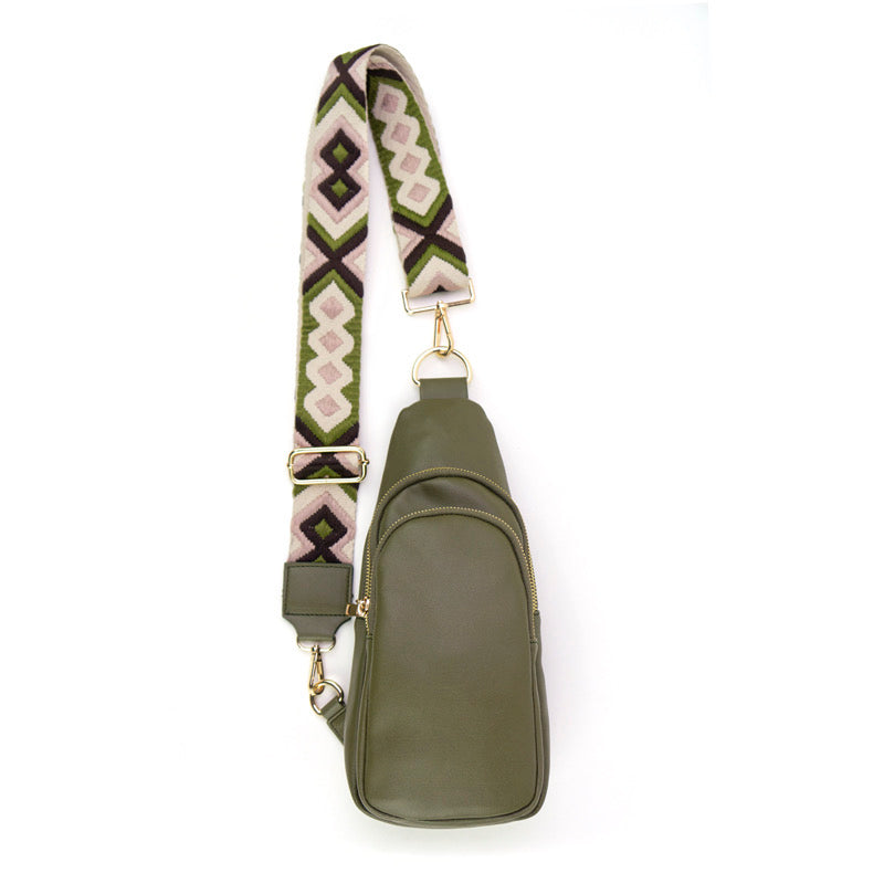 The Arden Sling Bag with Guitar Strap | Olive