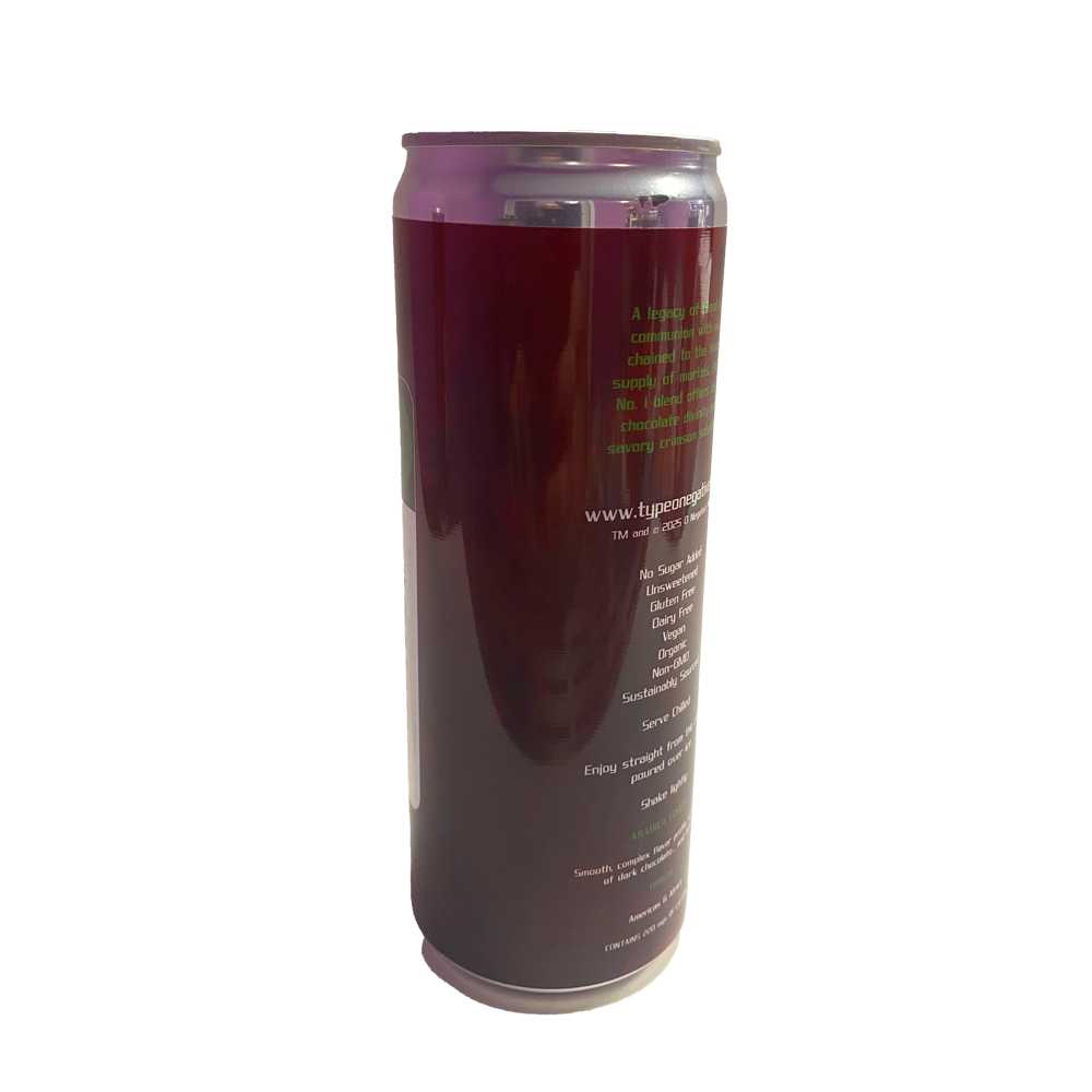 Type O Negative OFFICIAL Blood Vial Nitro Cold Brew Coffee Cans (4Pack) (12oz per can)