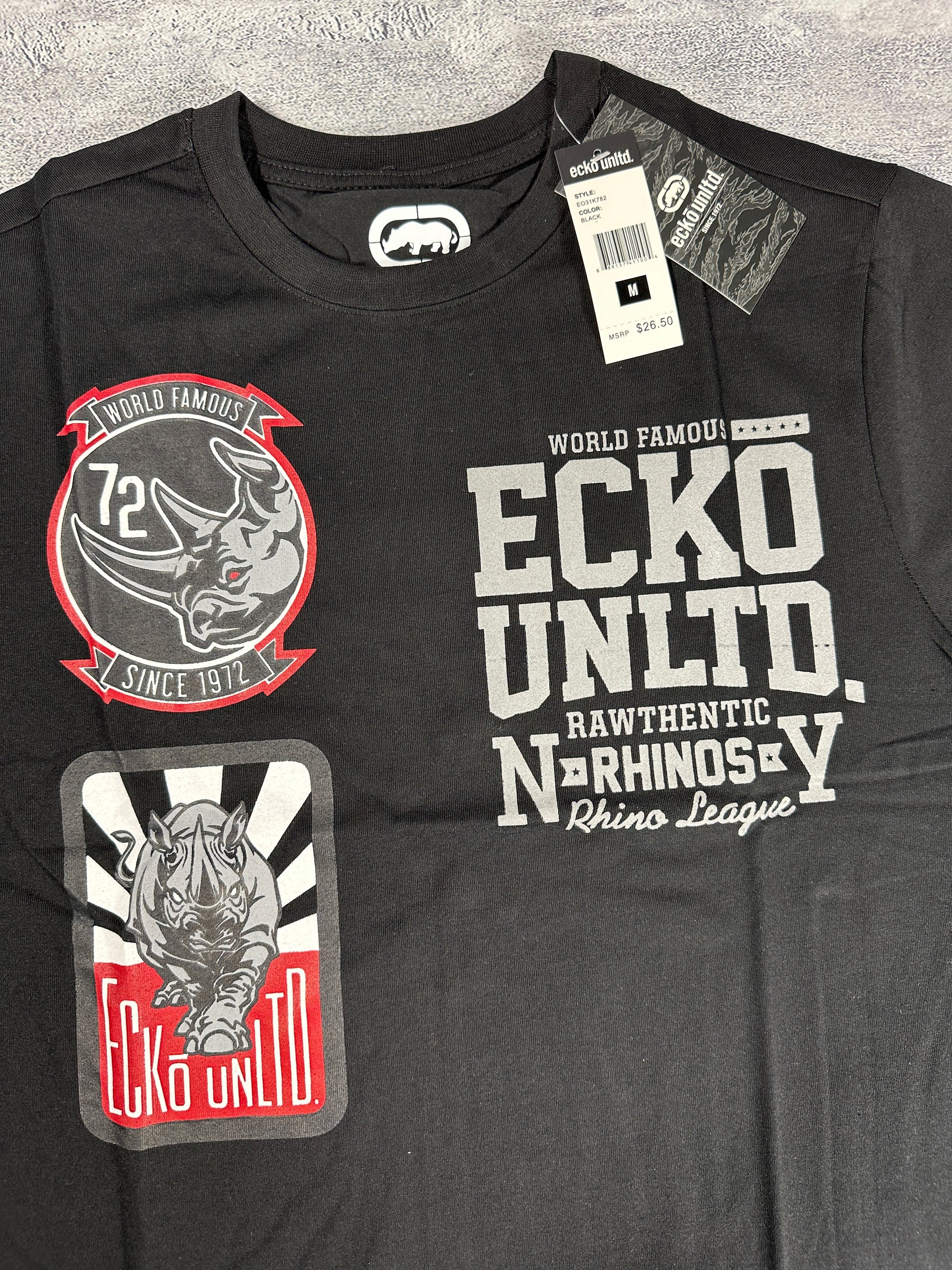 Ecko UNTLD Rhino Graphic Black T-Shirt