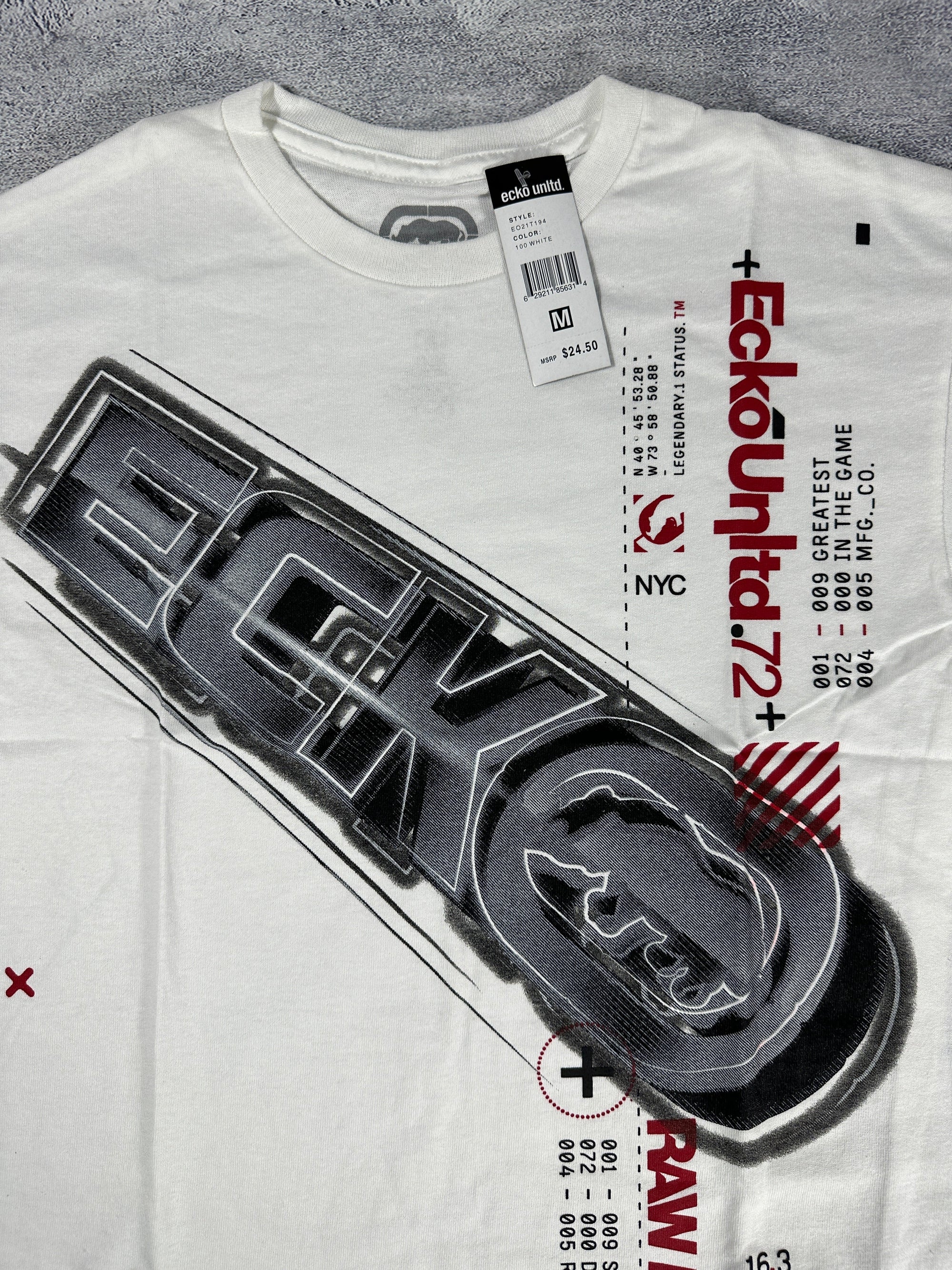 Ecko UNTLD White Y2K Graphic
