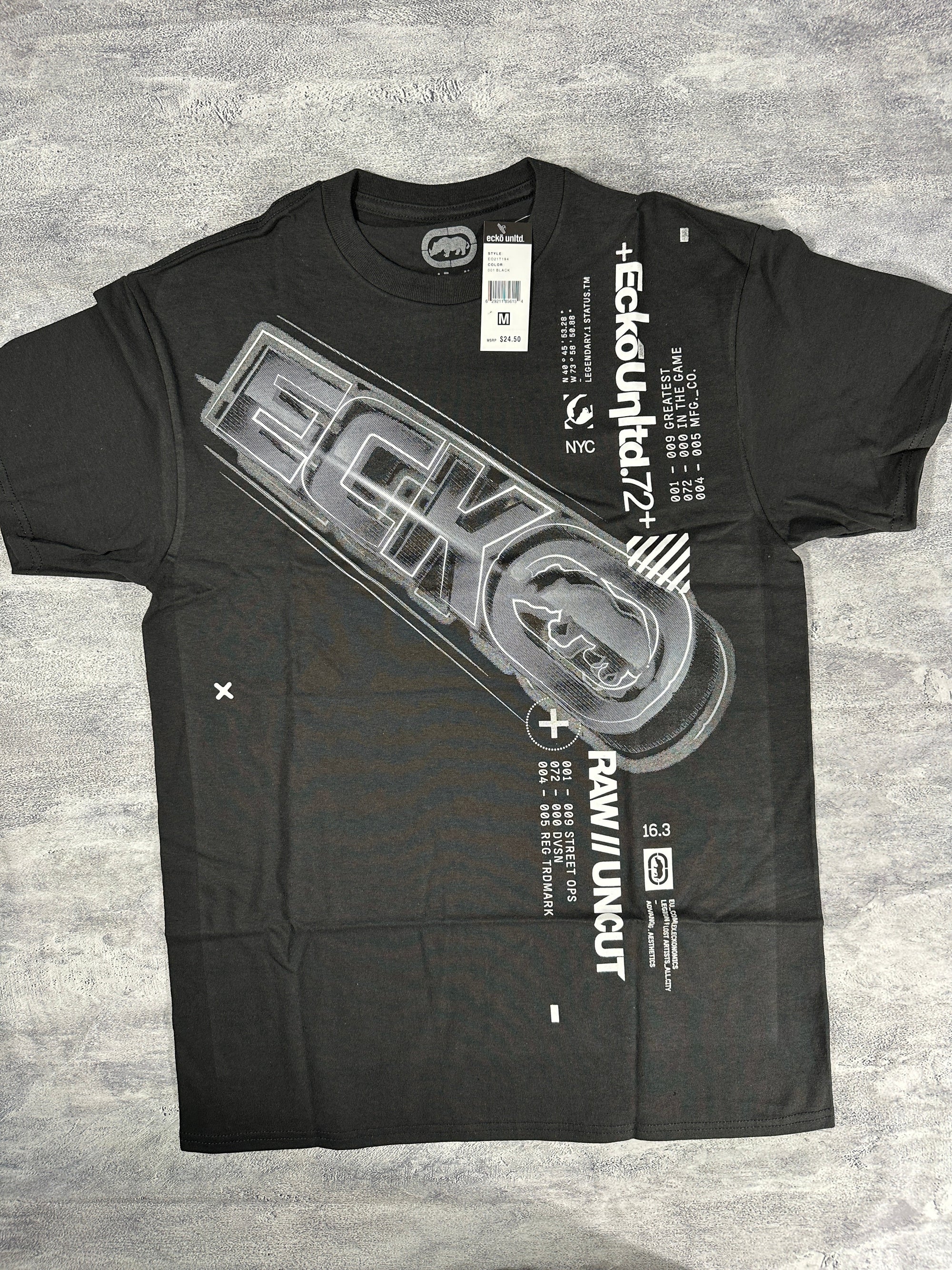 Ecko UNTLD Black Y2K Graphic T-Shirt
