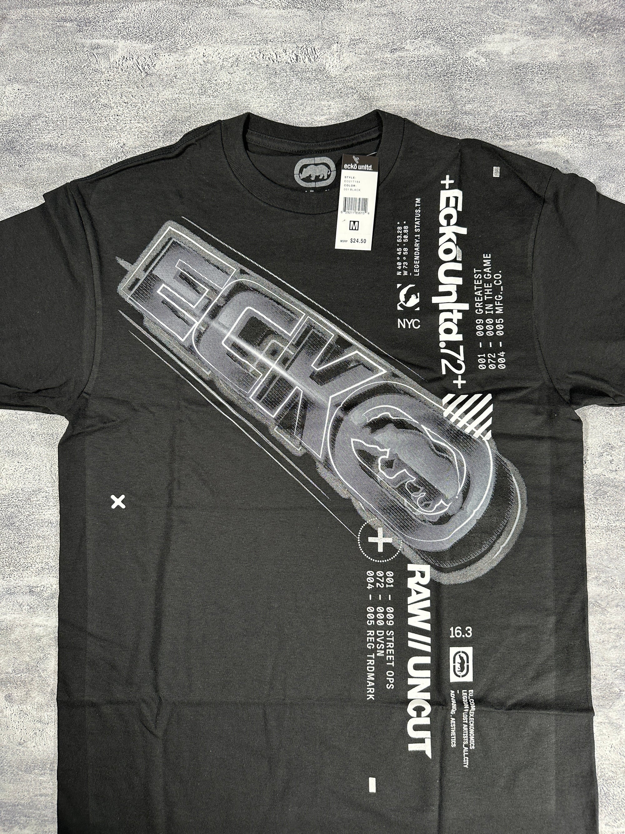 Ecko UNTLD Black Y2K Graphic T-Shirt