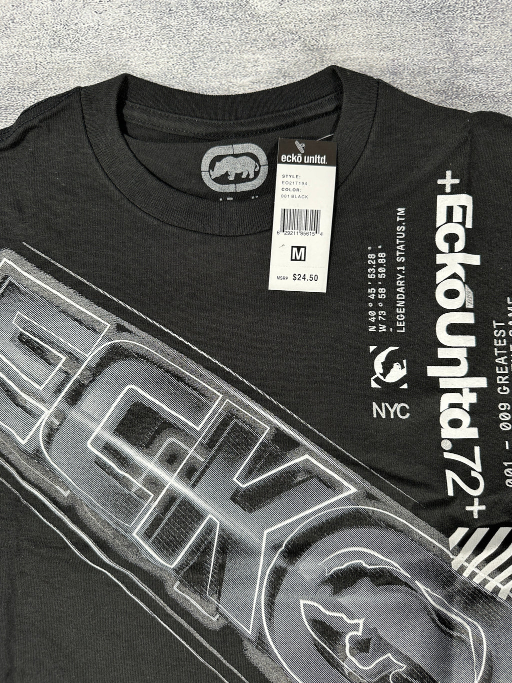 Ecko UNTLD Black Y2K Graphic T-Shirt