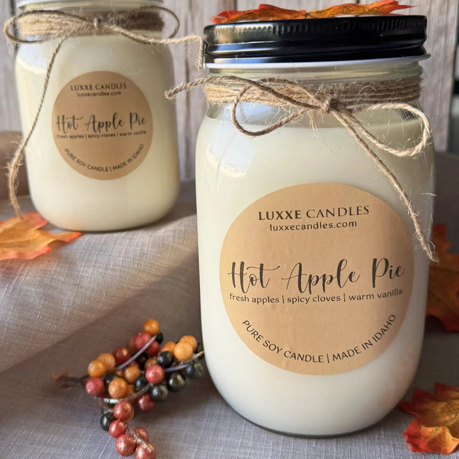 Hot Apple Pie Fall Scent | Organic Soy Candle