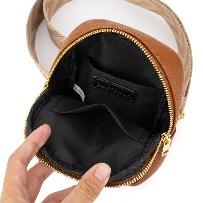 The Harlow | Sling Bag with Chevron Strap | 3 Colors