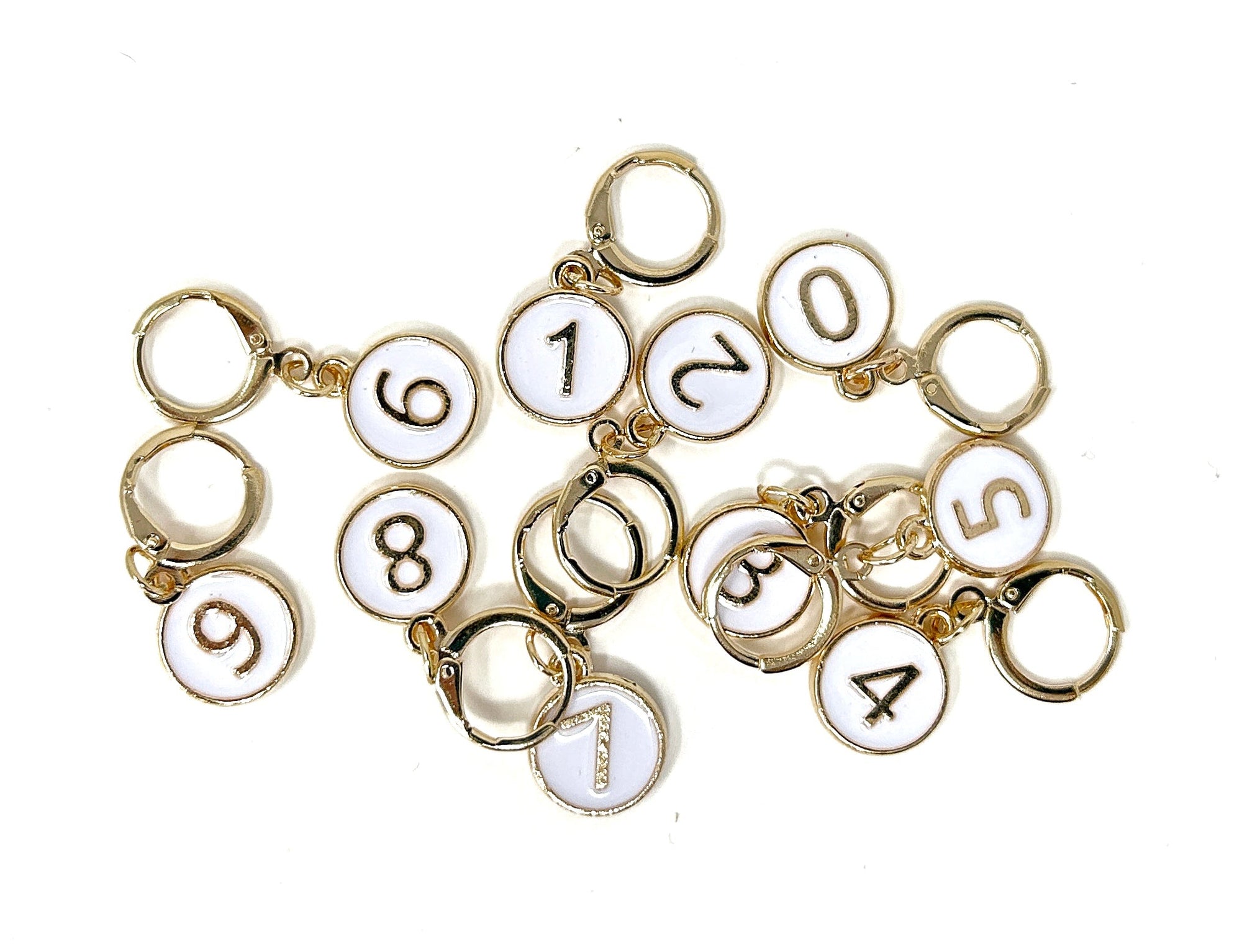 Numbered Stitch Markers (Set of 10) 0-9