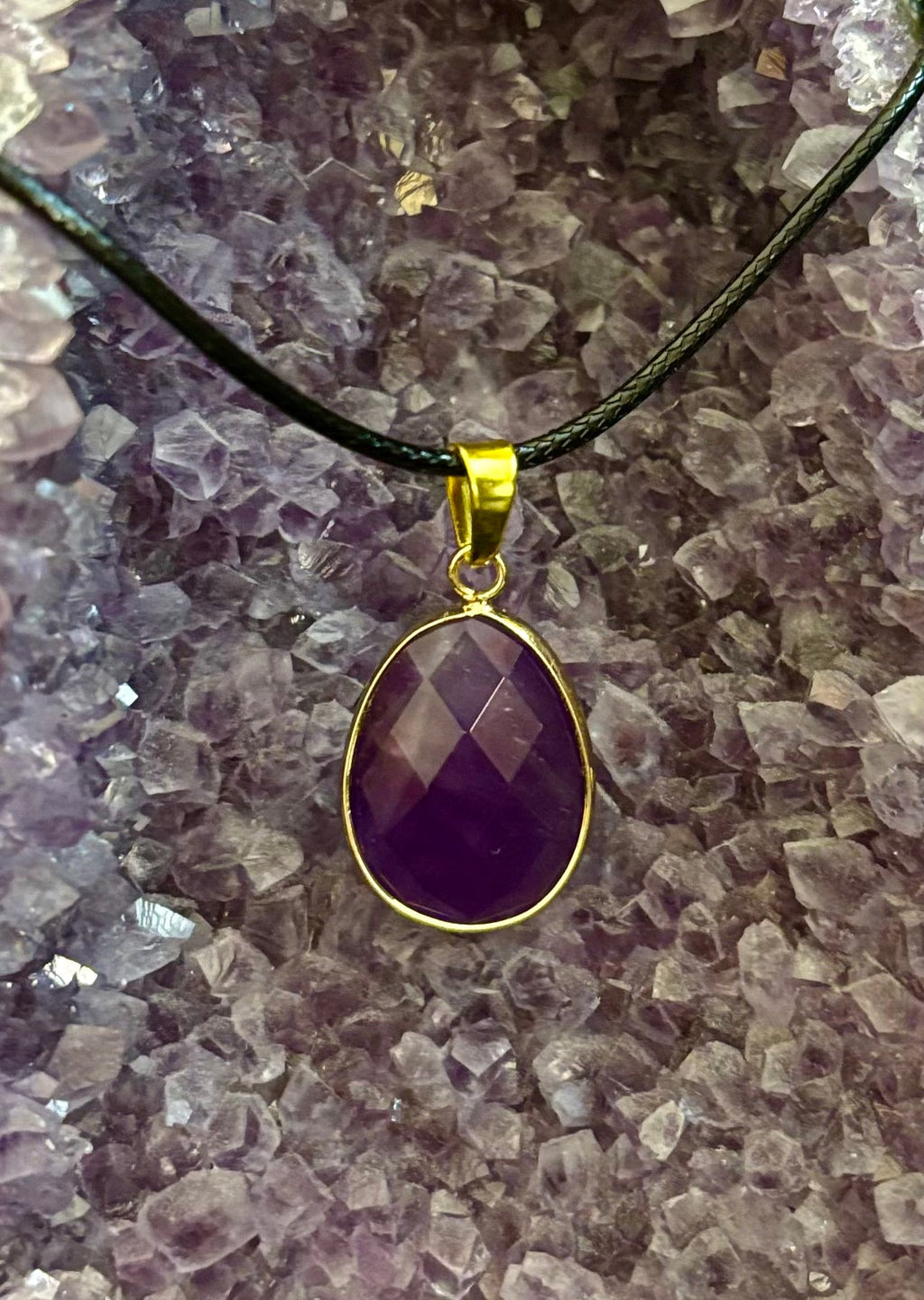 Crystal Drop Necklace – 1 inch Teardrop Pendant (Made in Australia)