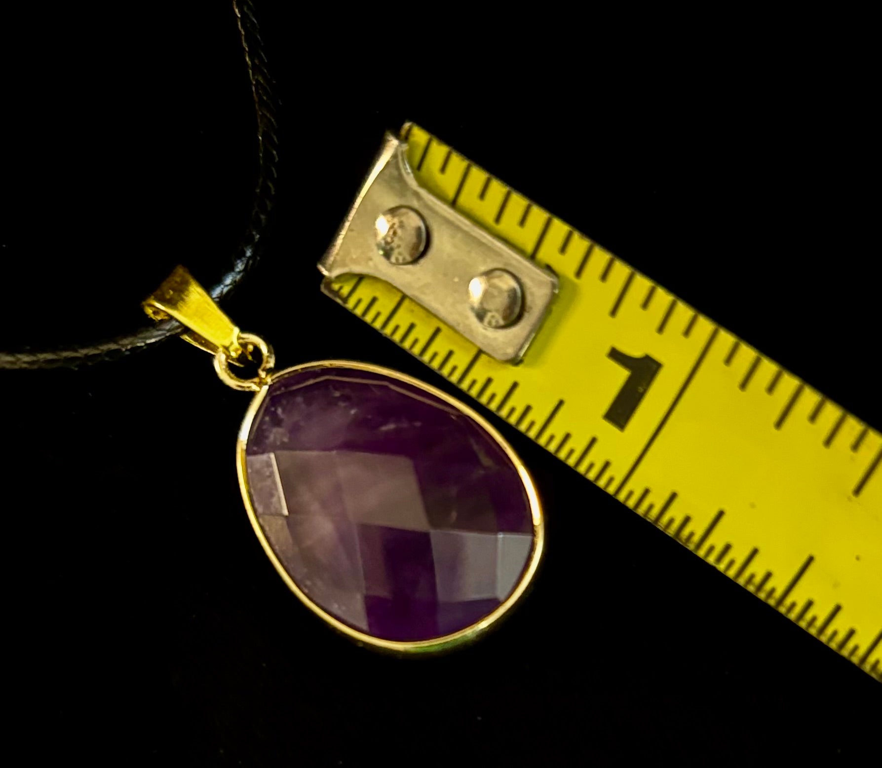 Crystal Drop Necklace – 1 inch Teardrop Pendant (Made in Australia)