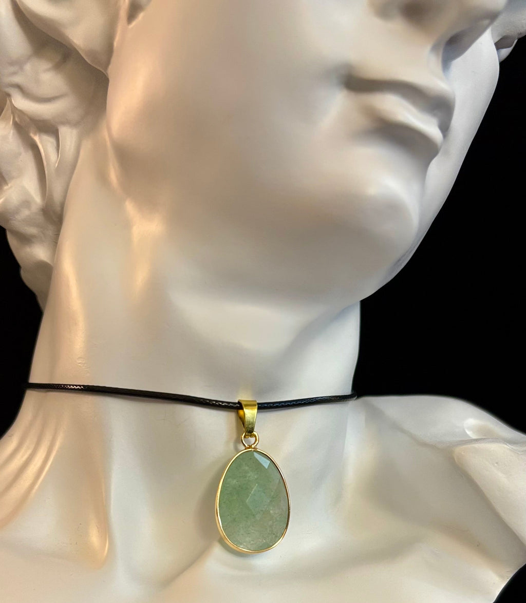 Crystal Drop Necklace – 1 inch Teardrop Pendant (Made in Australia)