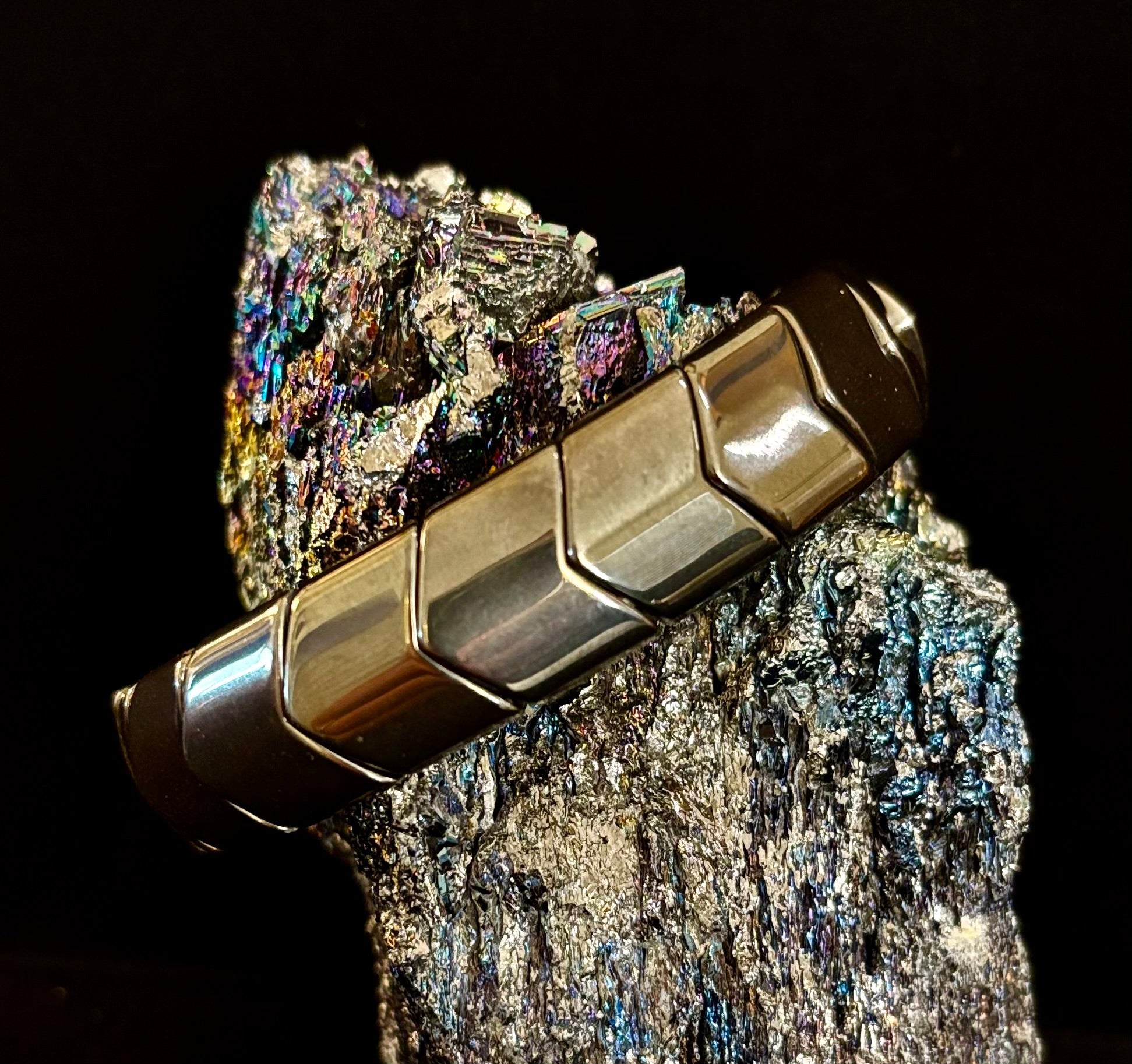 Grounded Strength Hematite Bracelet – Balance • Protection • Confidence (Medium–Large Wrists)