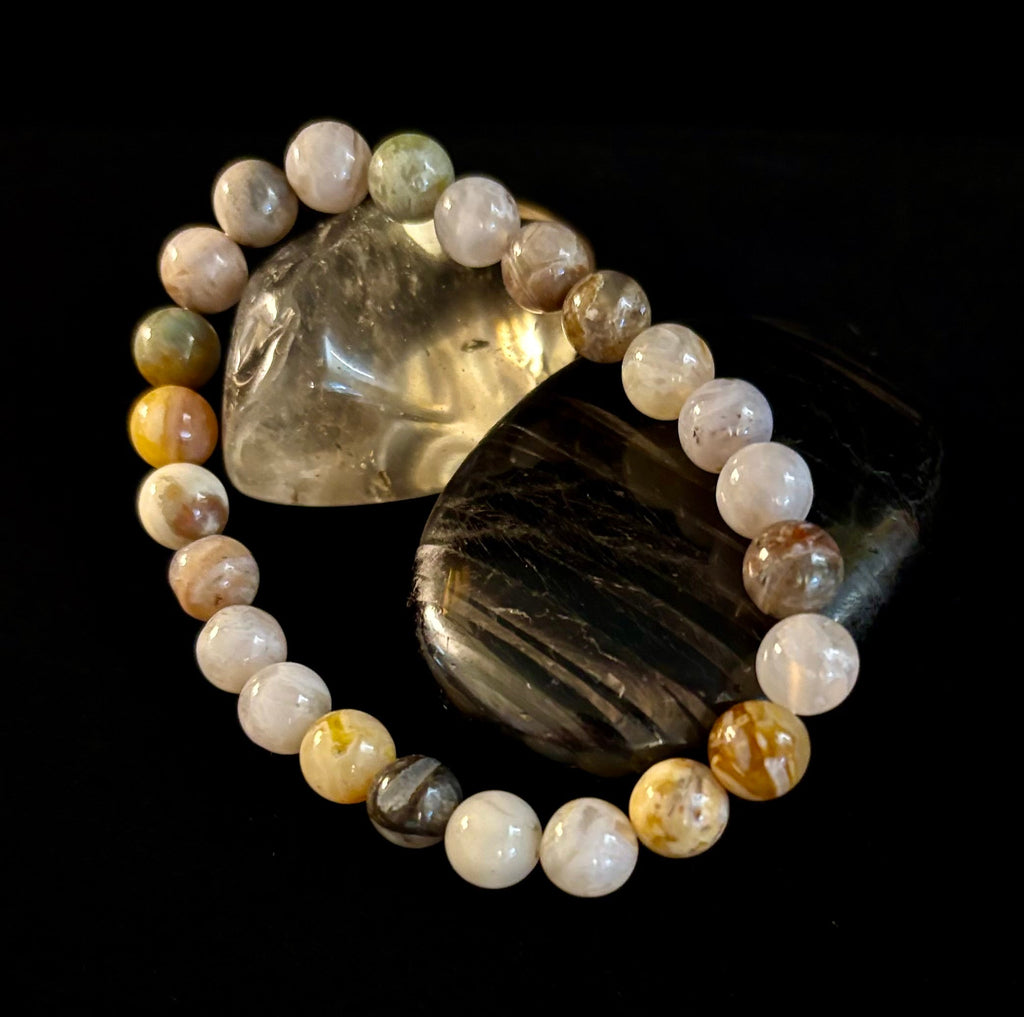 Bamboo Jasper Energy Bead Bracelet – Strength • Grounding • Stability (8mm, Large Wrists)