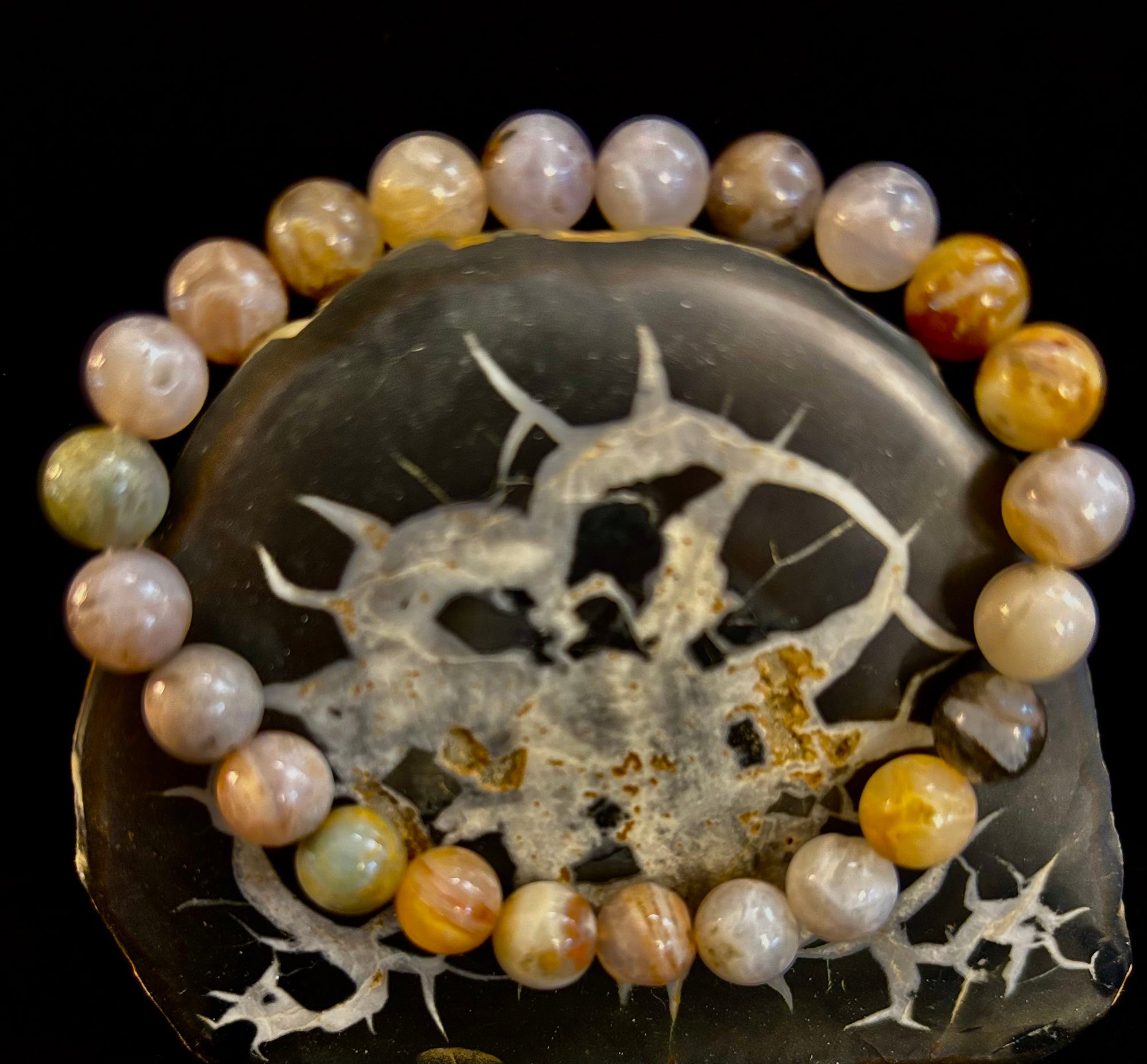 Bamboo Jasper Energy Bead Bracelet – Strength • Grounding • Stability (8mm, Large Wrists)