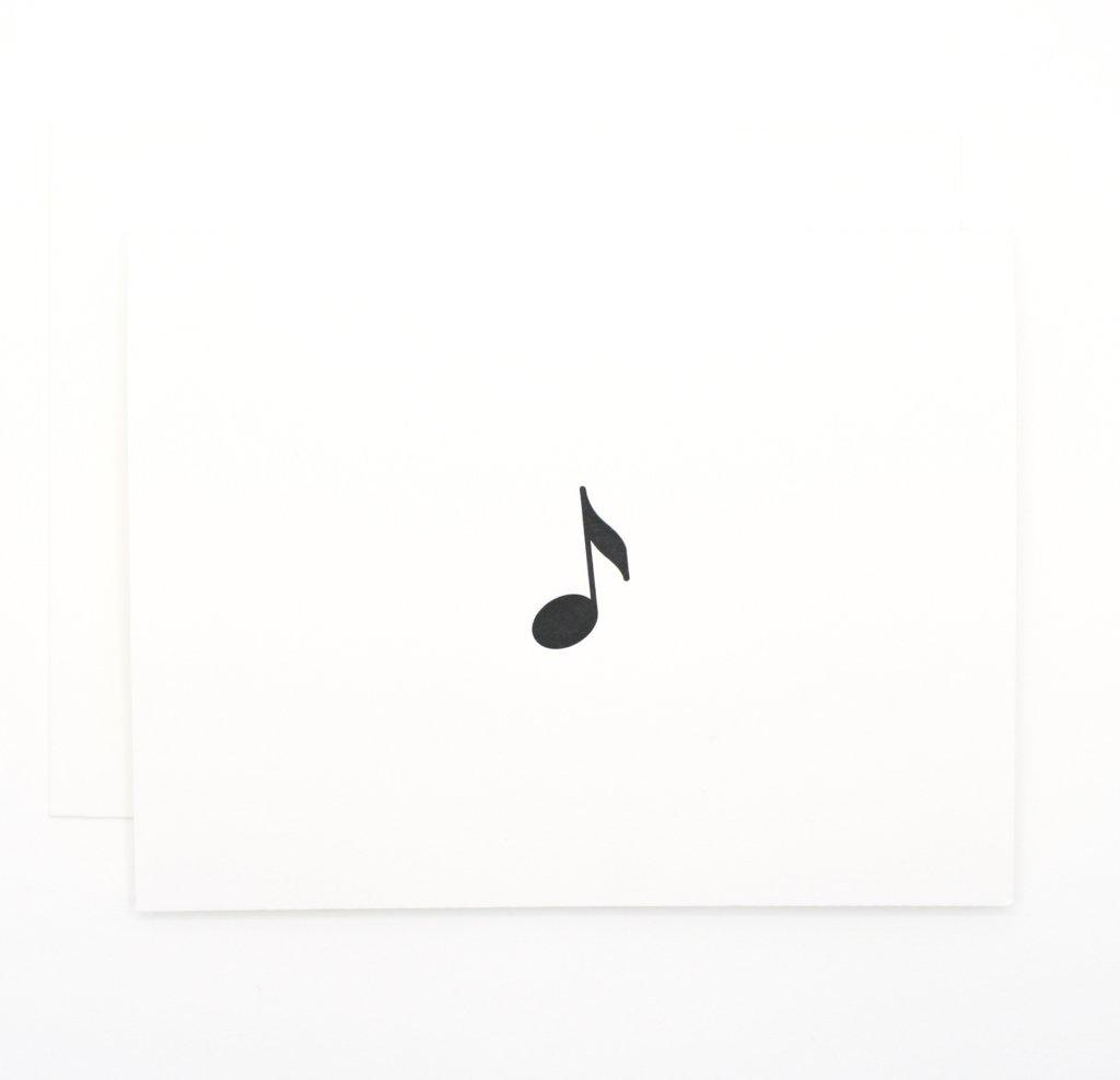 Music Note Icon Notecards