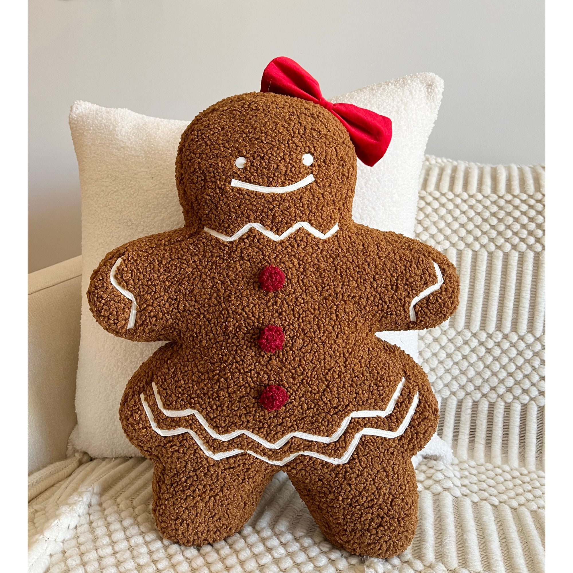Ms. Gingerbread Shaped Pillow