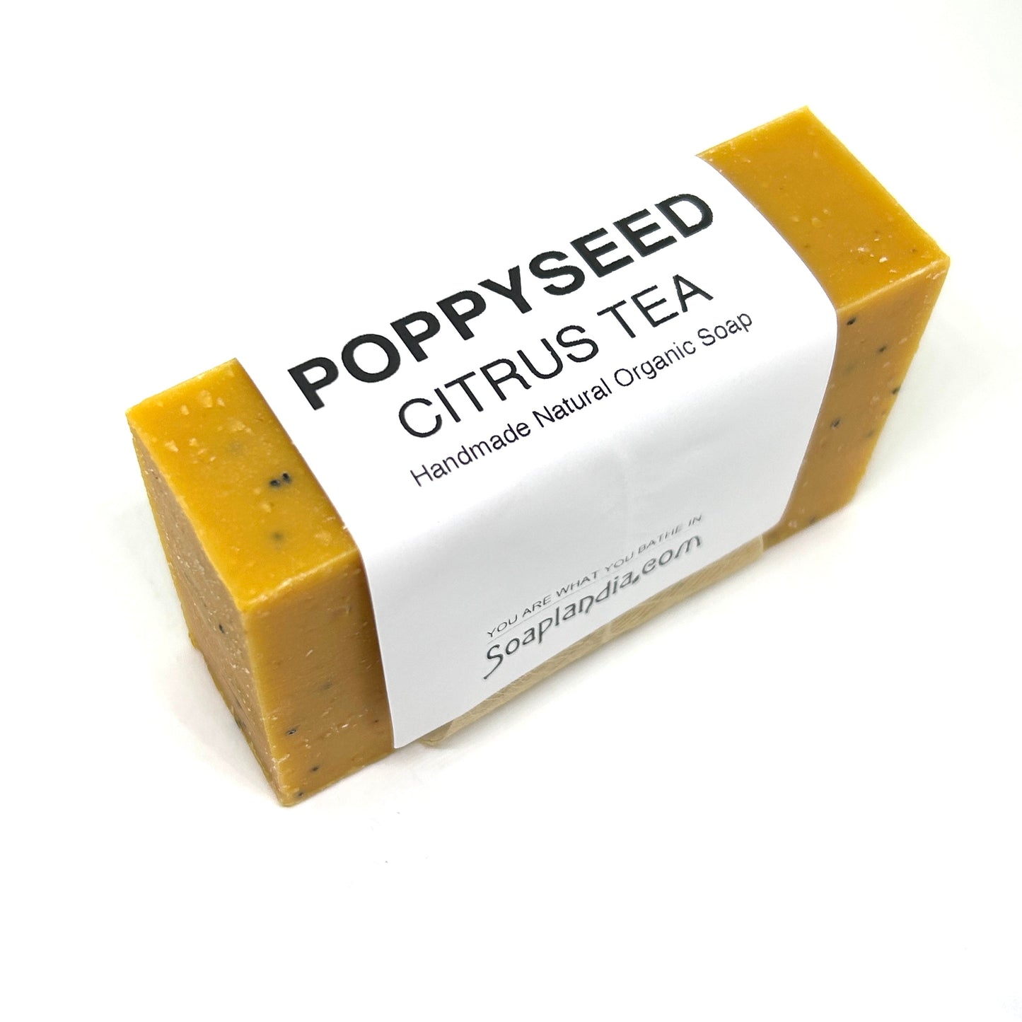 Soaplandia Soap Store Citrus Poppyseed Bar Soap, Organic