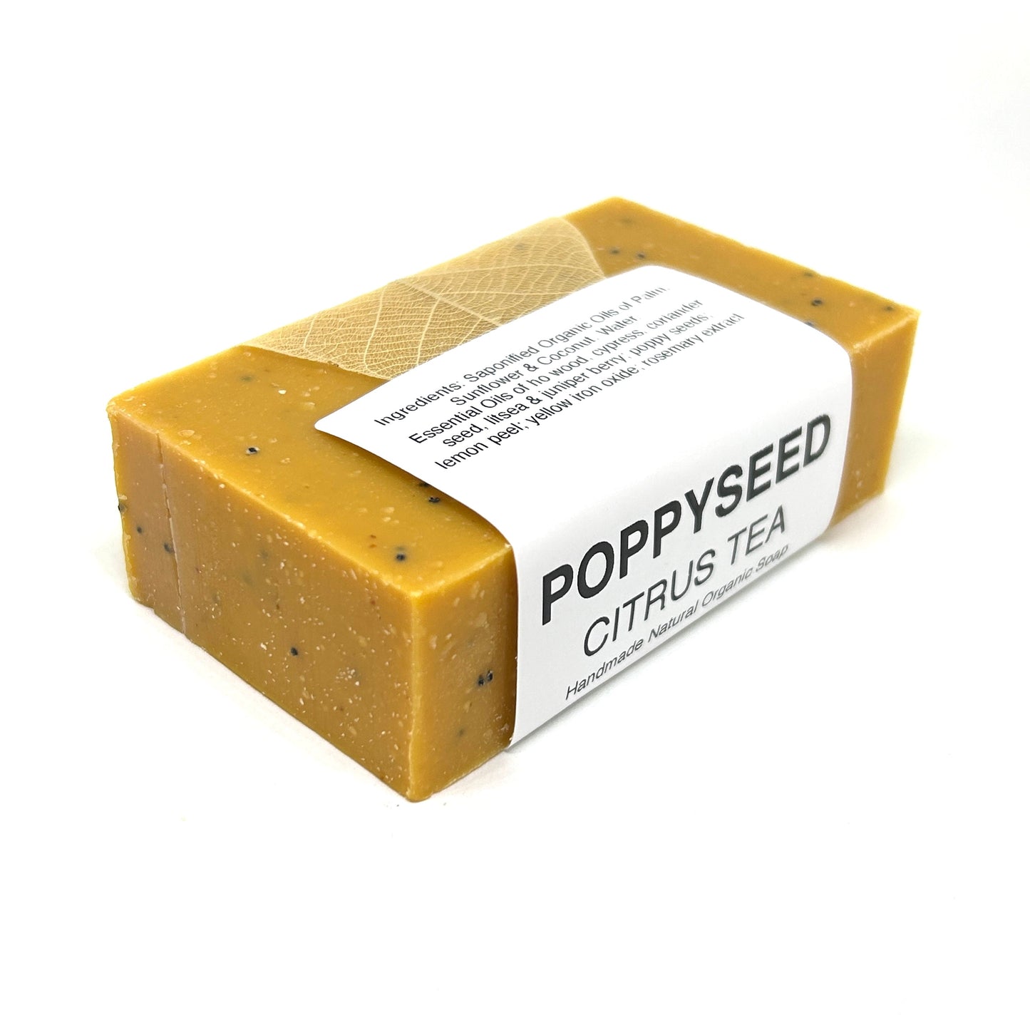 Soaplandia Soap Store Citrus Poppyseed Bar Soap, Organic