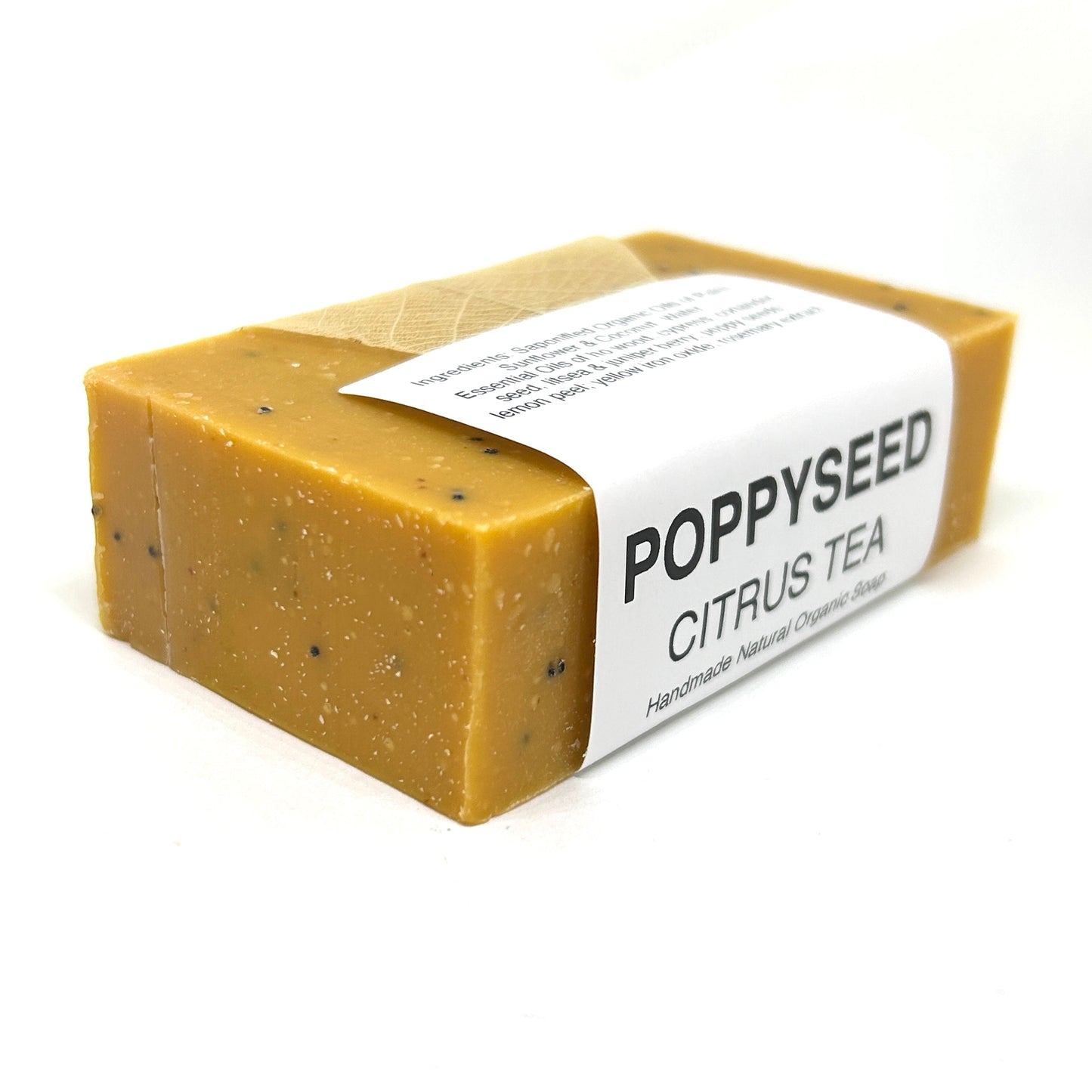 Soaplandia Soap Store Citrus Poppyseed Bar Soap, Organic
