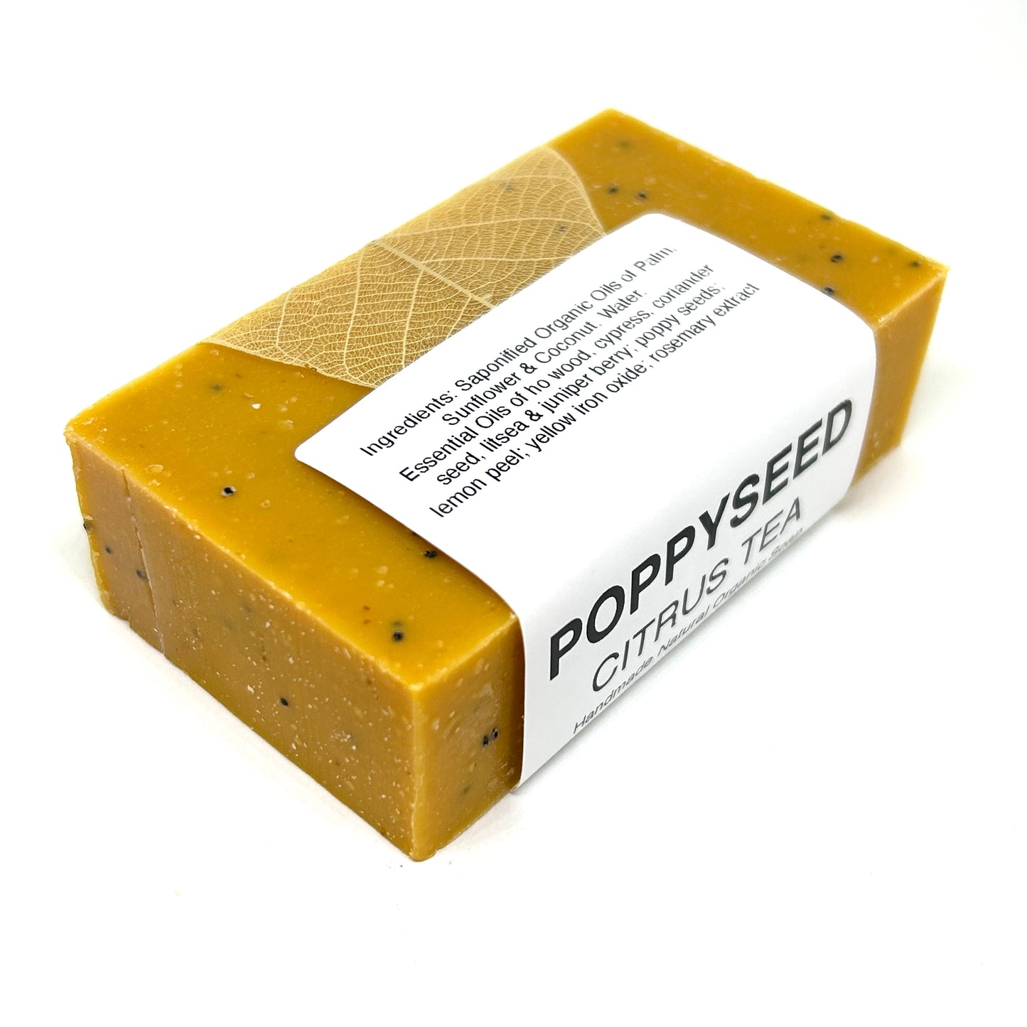 Soaplandia Soap Store Citrus Poppyseed Bar Soap, Organic