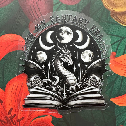 In My Fantasy Era Clear Transparent Vinyl Sticker, 2.8" x 3.0"