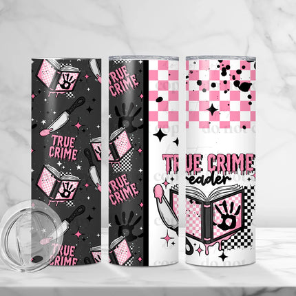 True Crime Reader 20 oz Skinny Tumbler