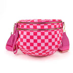 Bright Pink Checkered