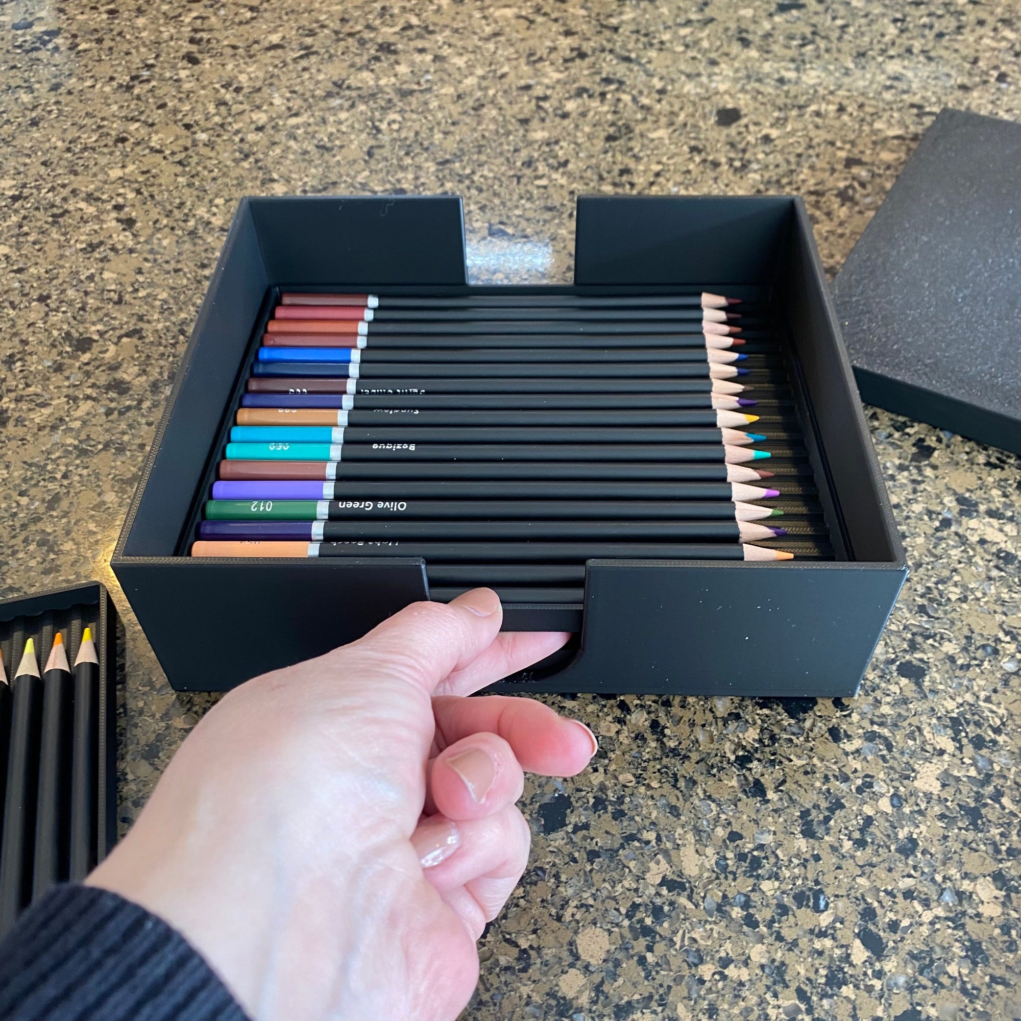 Multiple (5) 18 Colored Pencil Storage Caddy