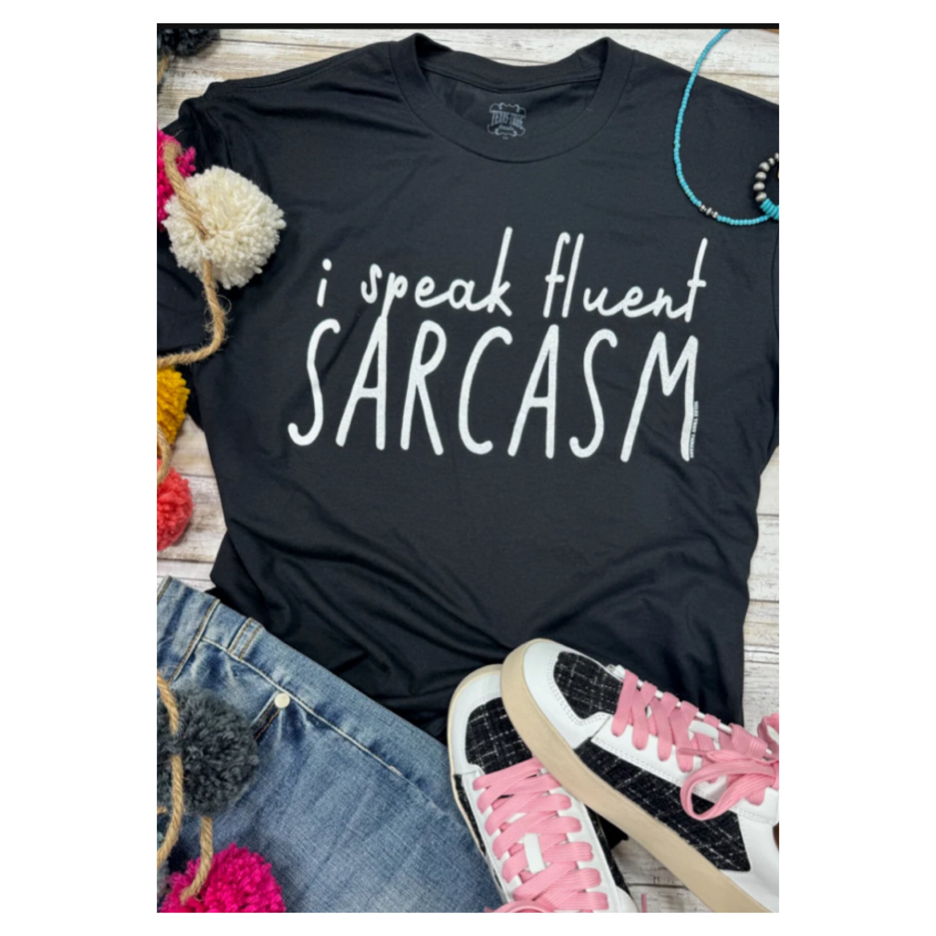 FINAL SALE-I Speak Fluent Sarcasm V-Neck