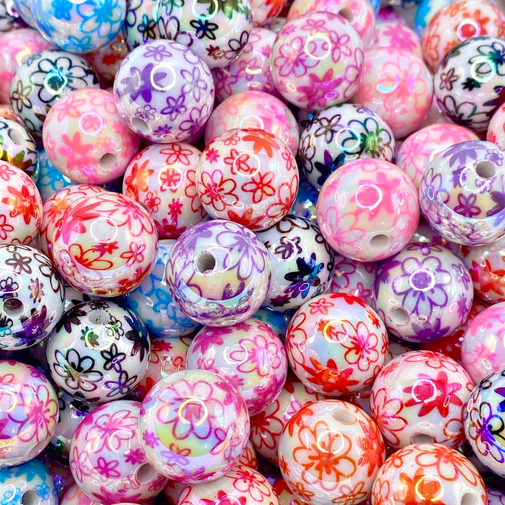 Happiness Blooms from Within Acrylic Beads