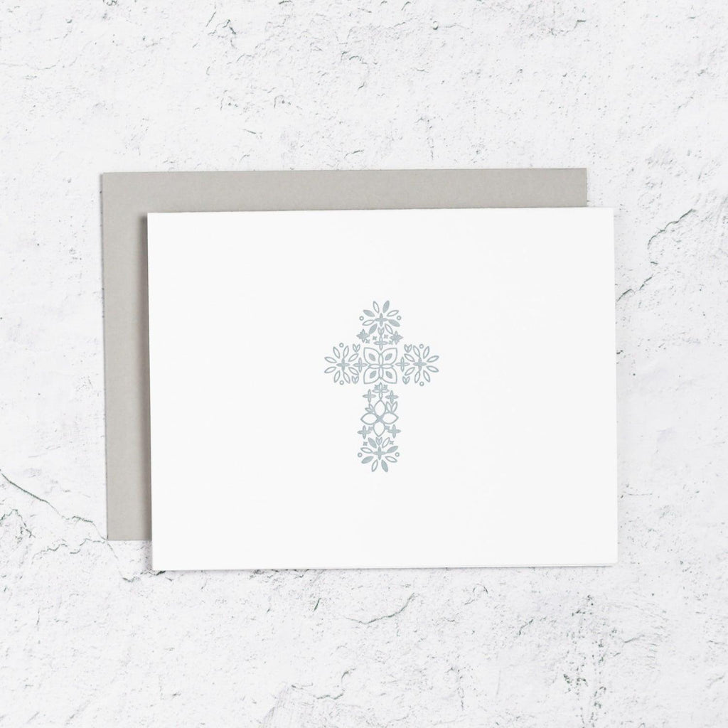 Floral Cross Icon Notecards Box Set of 10