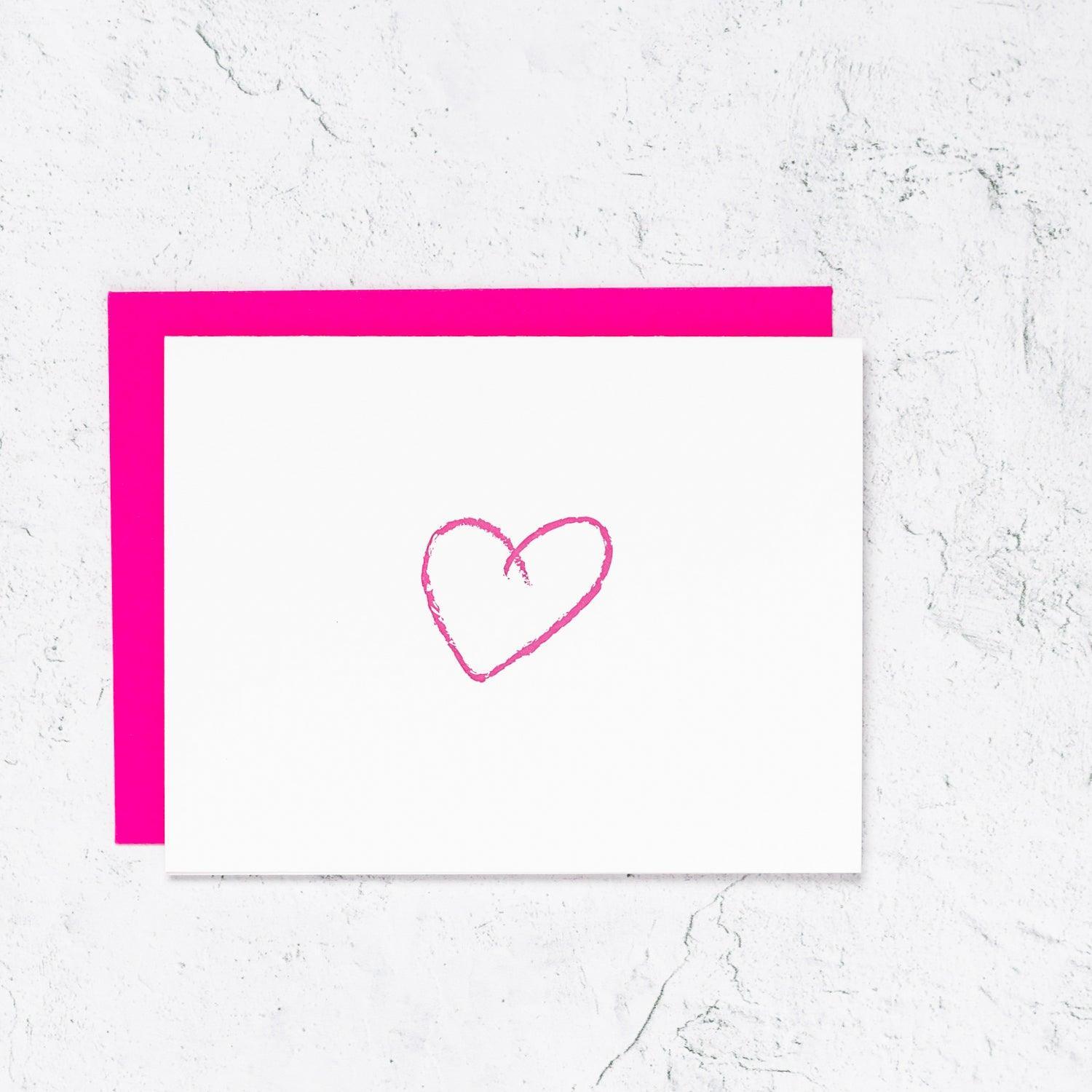 Heart Icon Notecards Box Set of 10