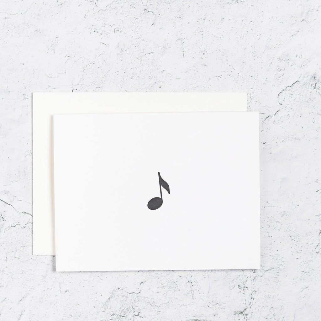 Music Note Icon Notecards