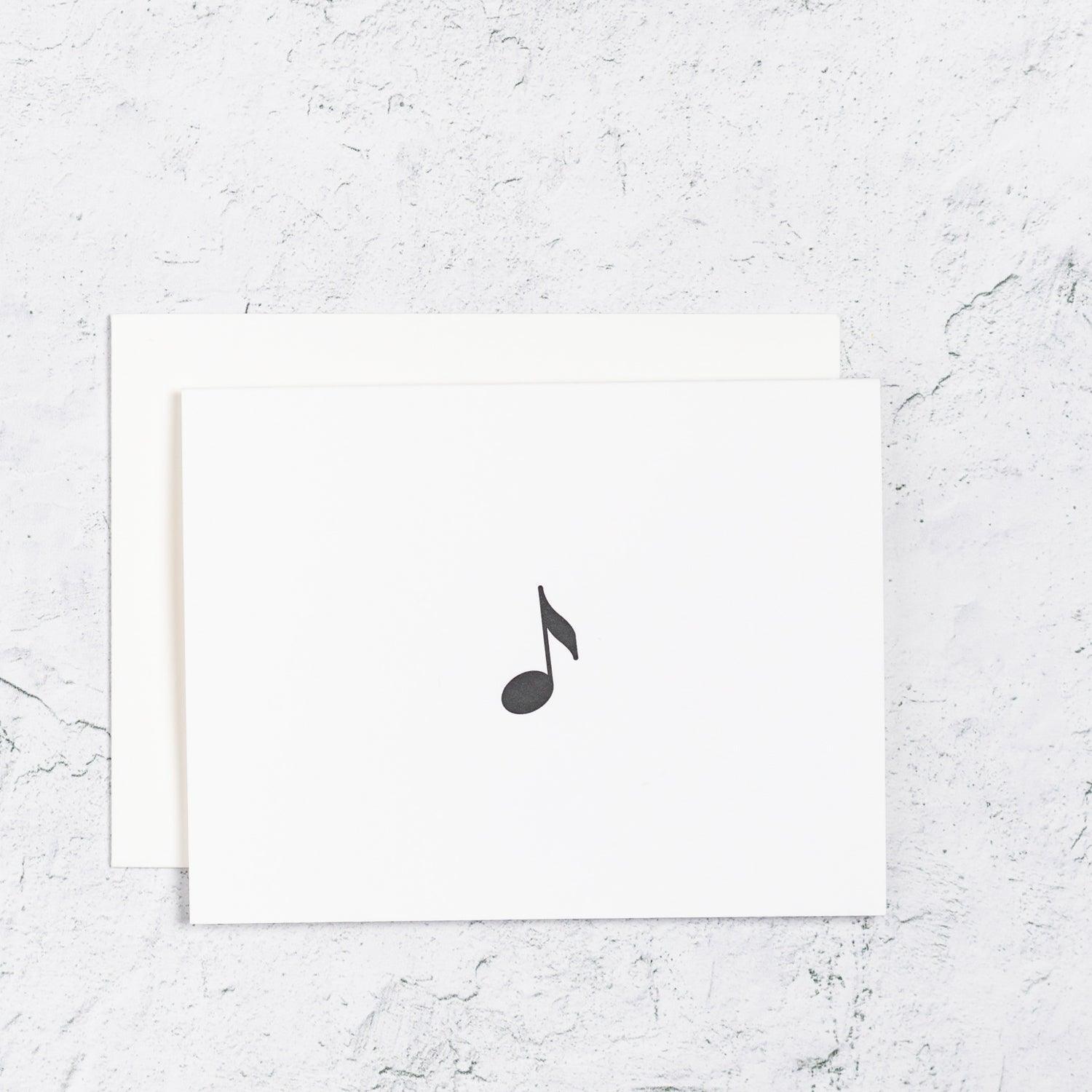 Music Note Icon Notecards