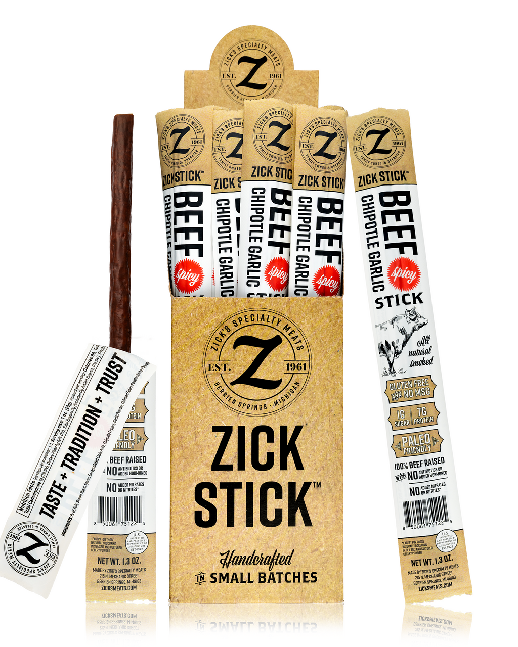 Zick Stick Spicy Chipotle Garlic – 1.3oz