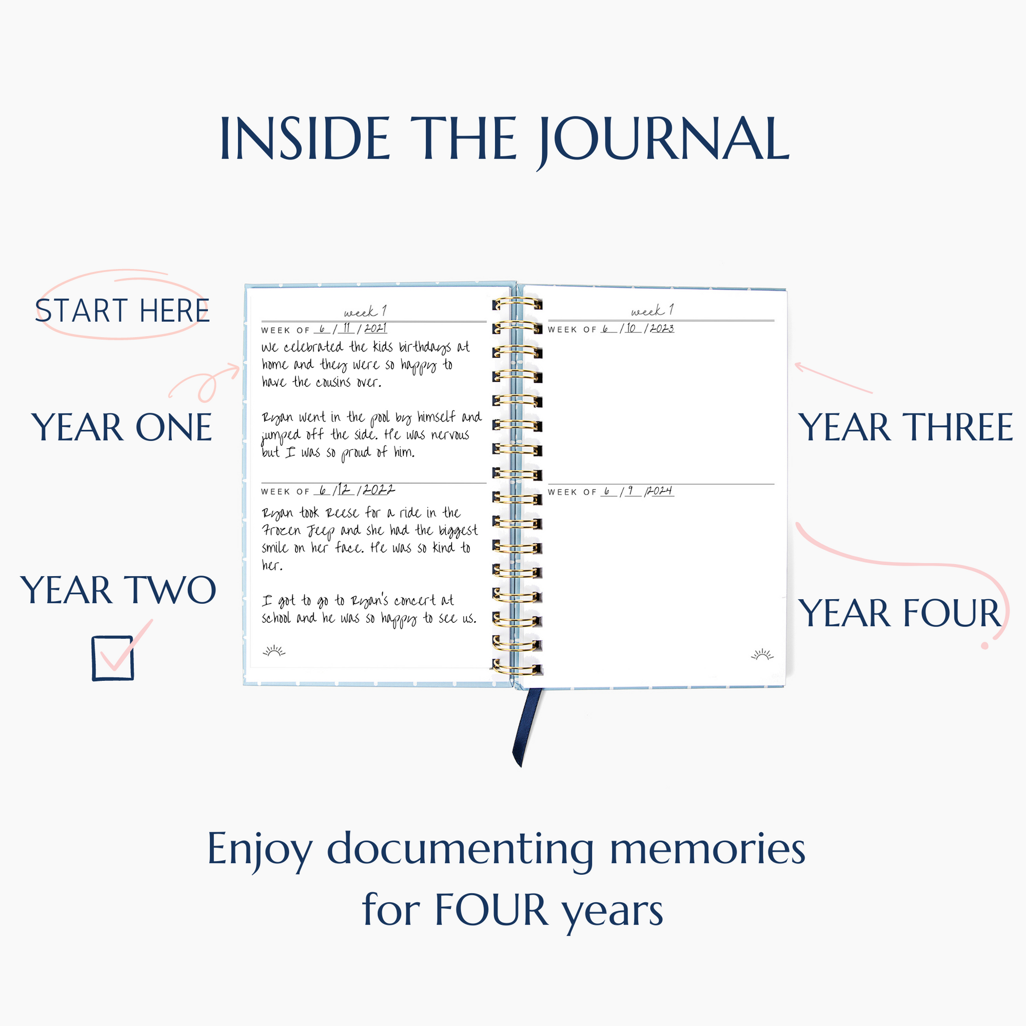 Carolina Blue Moments of Joy Journal