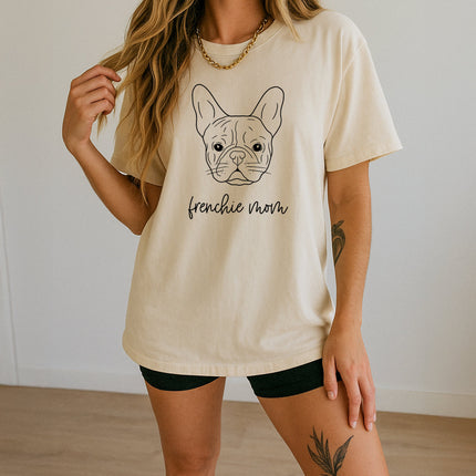 Frenchie Mom French bulldog Dog Mom Comfort Colors T Shirt